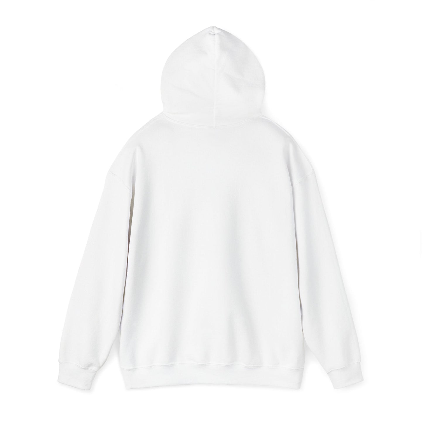 White Valentine's hoodie with adjustable drawstring hood and kangaroo pouch pocket, perfect cozy gift for women.