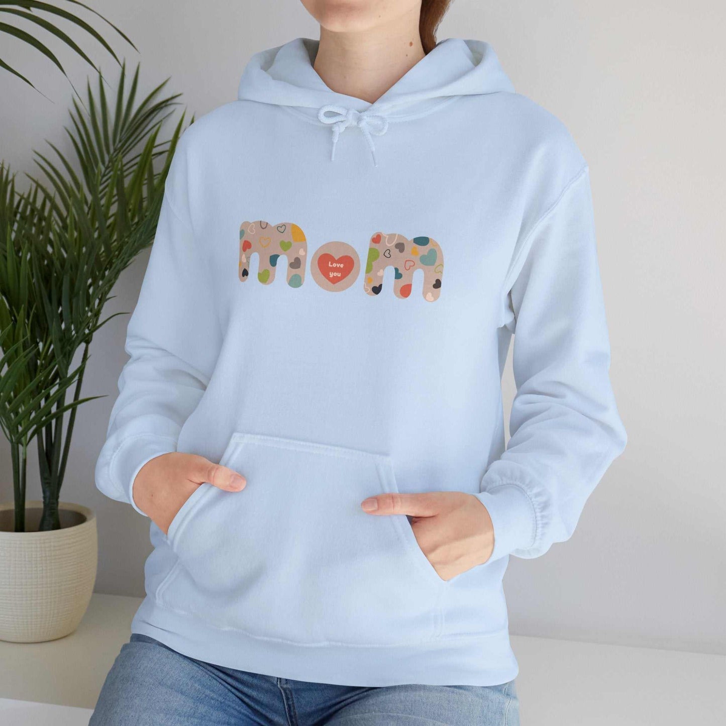 Unisex Heavy Blend™ Hooded Sweatshirt, Model "Mom6"