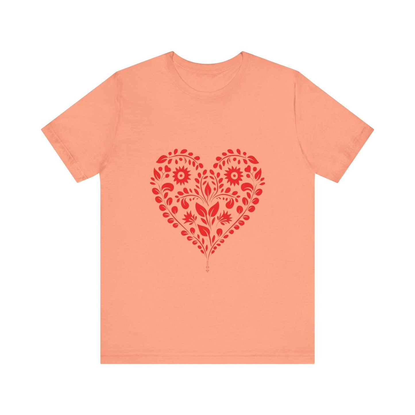Cute Valentine's Day shirt with heart design, perfect for gifting.