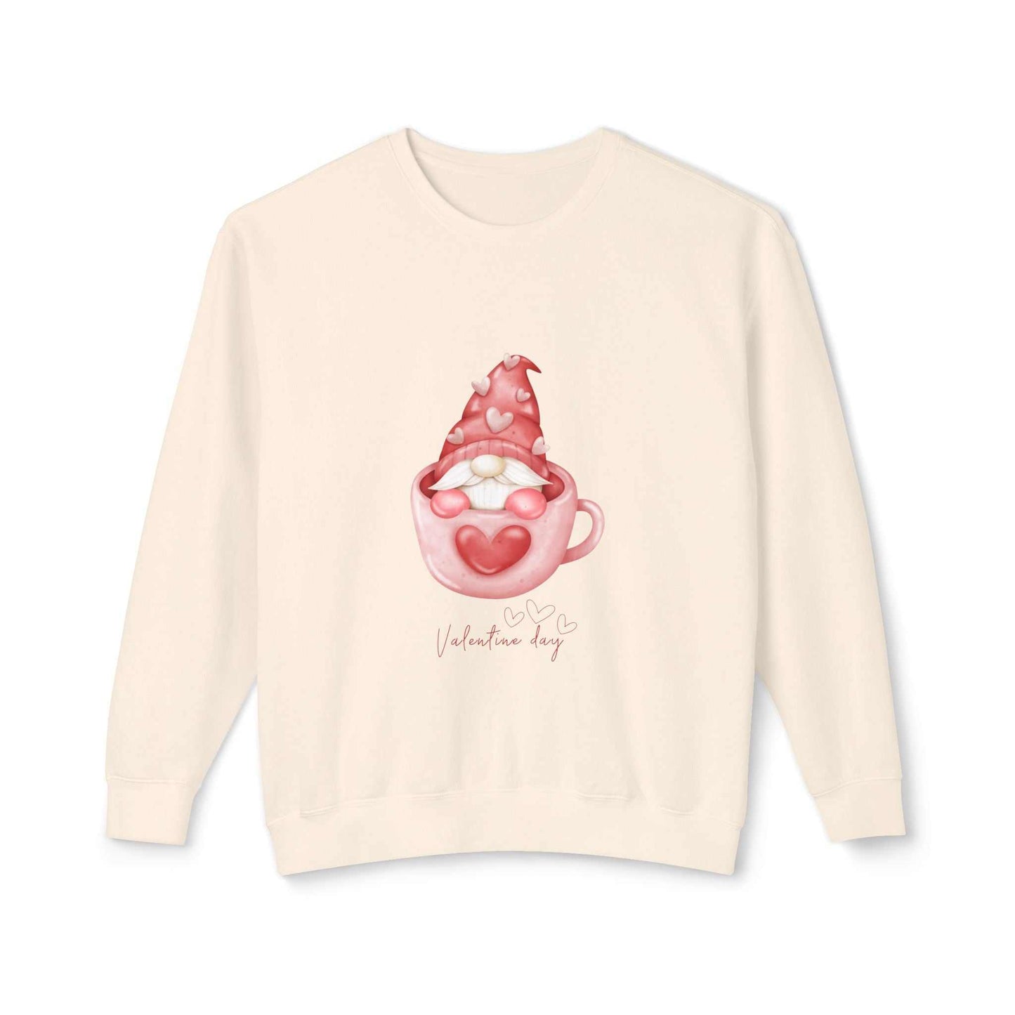 Girlfriend sweatshirt with cute gnomes design, perfect Valentine's Day gift.
