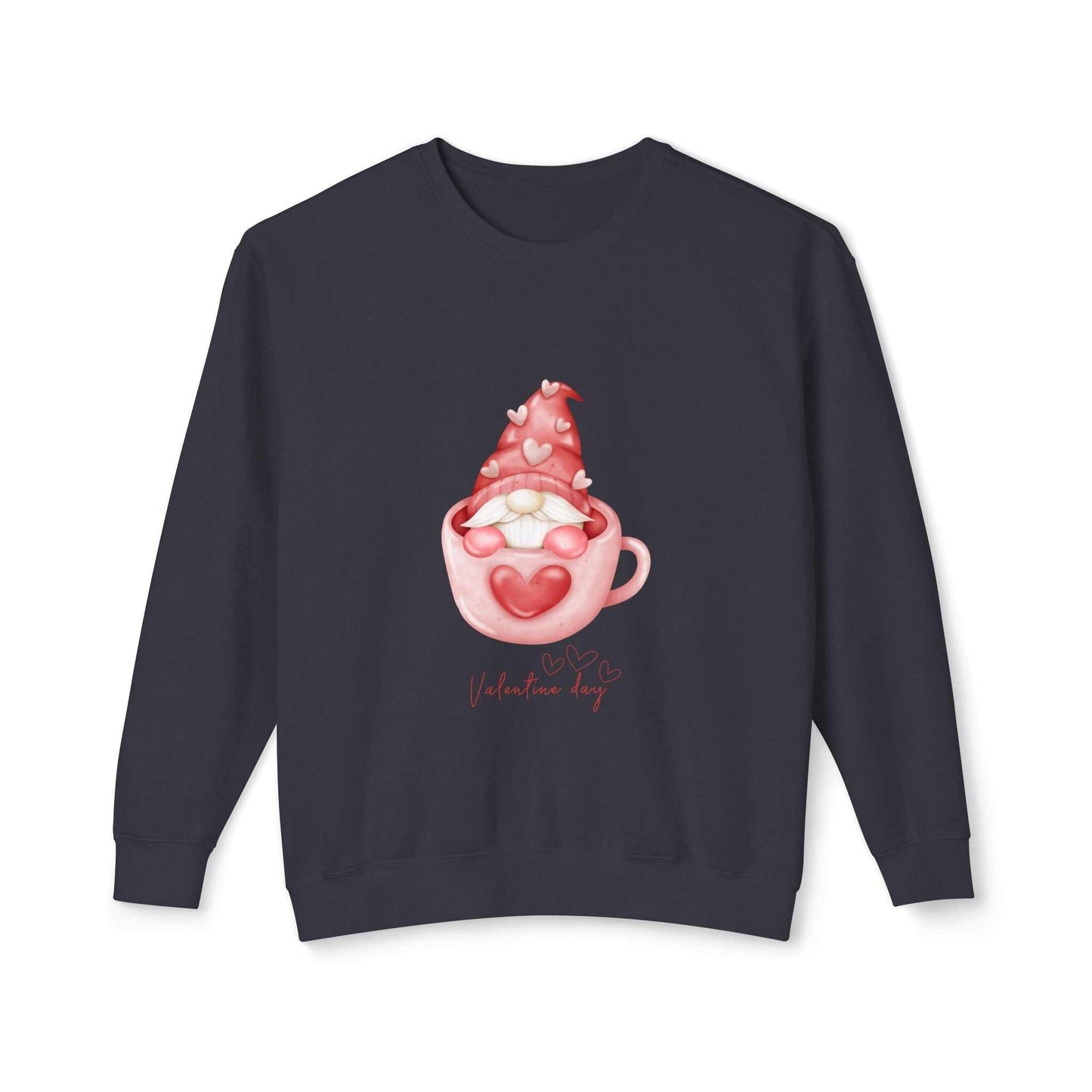 Cute gnomes Valentine's Day sweatshirt; lovely gift for girlfriend.