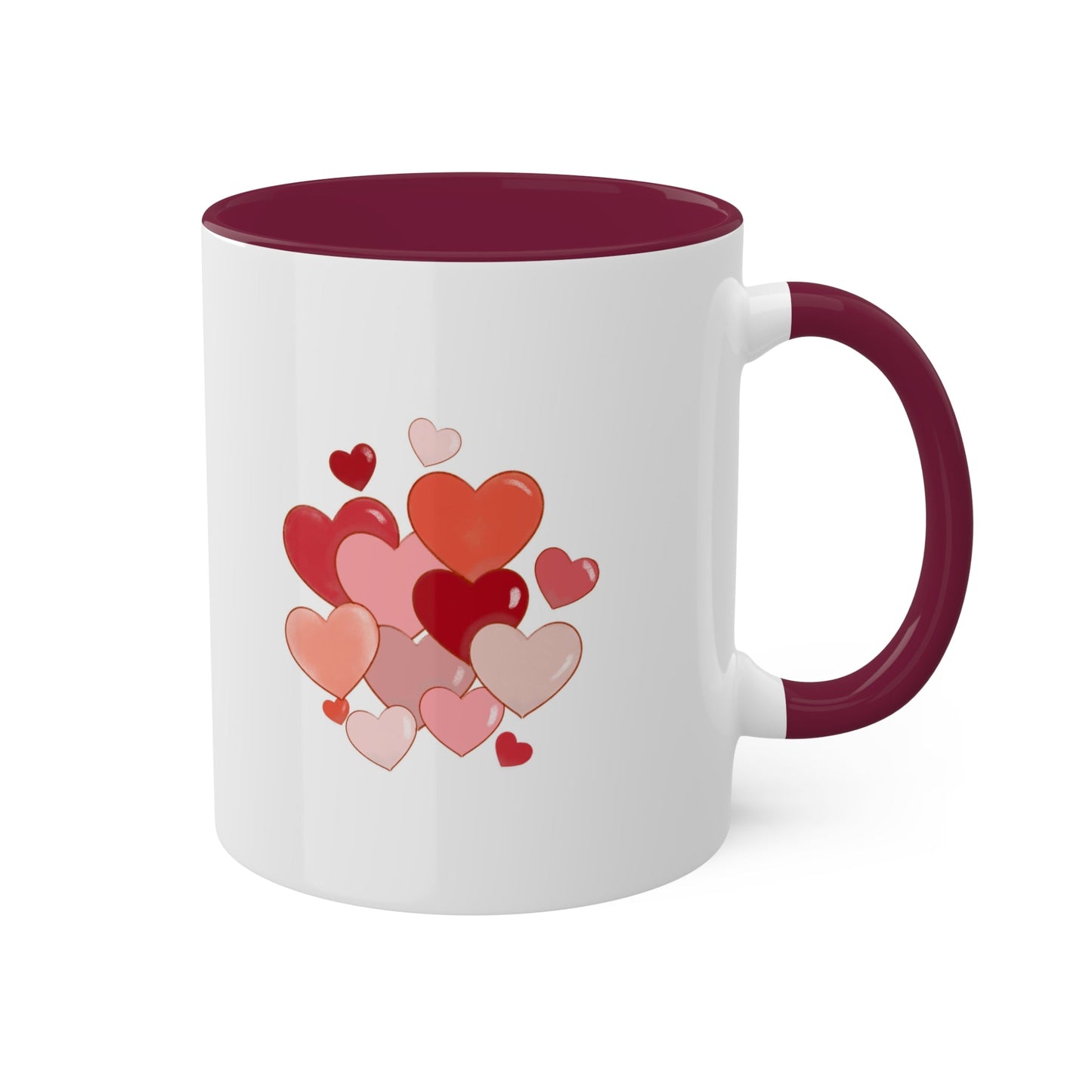 Romantic Love Mug MODEL B-V-4 with heart design, perfect gift for Valentine’s Day.