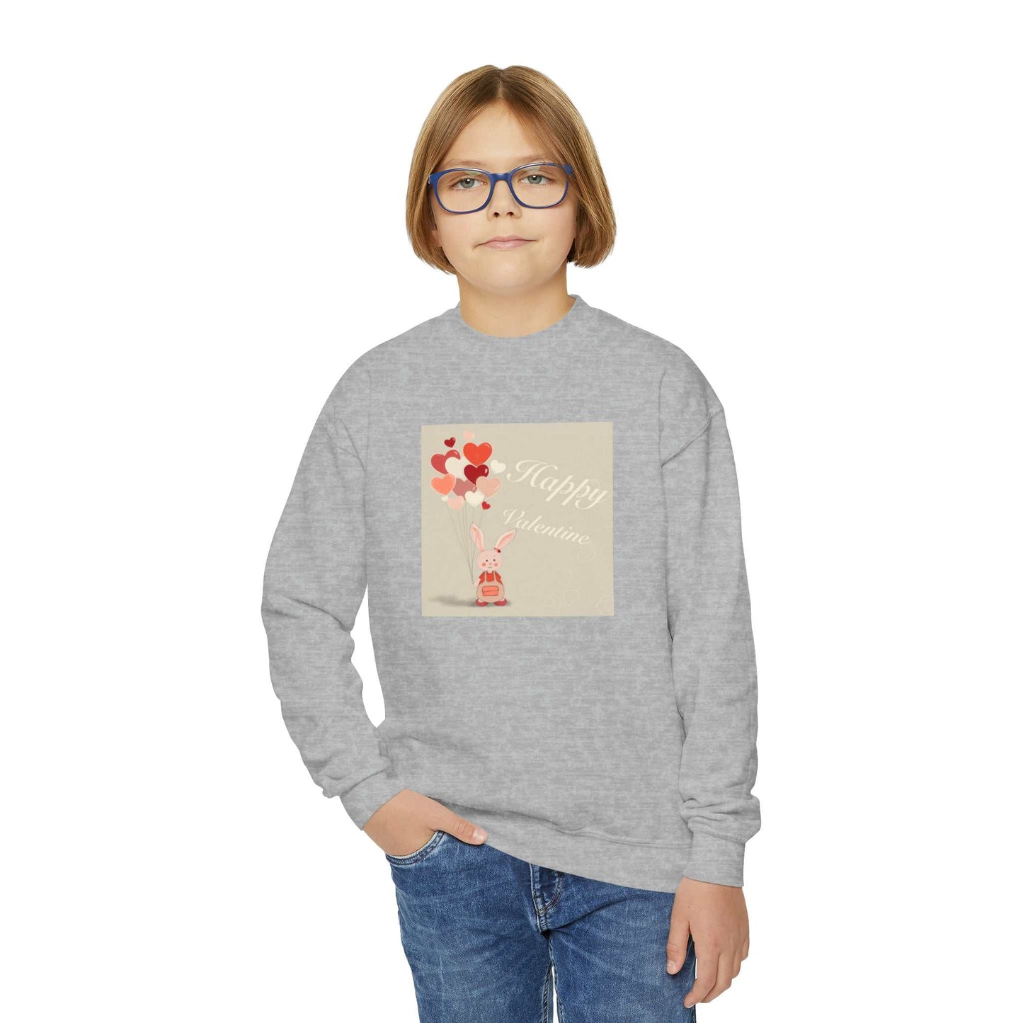 Sweat-shirt à col rond pour jeunes