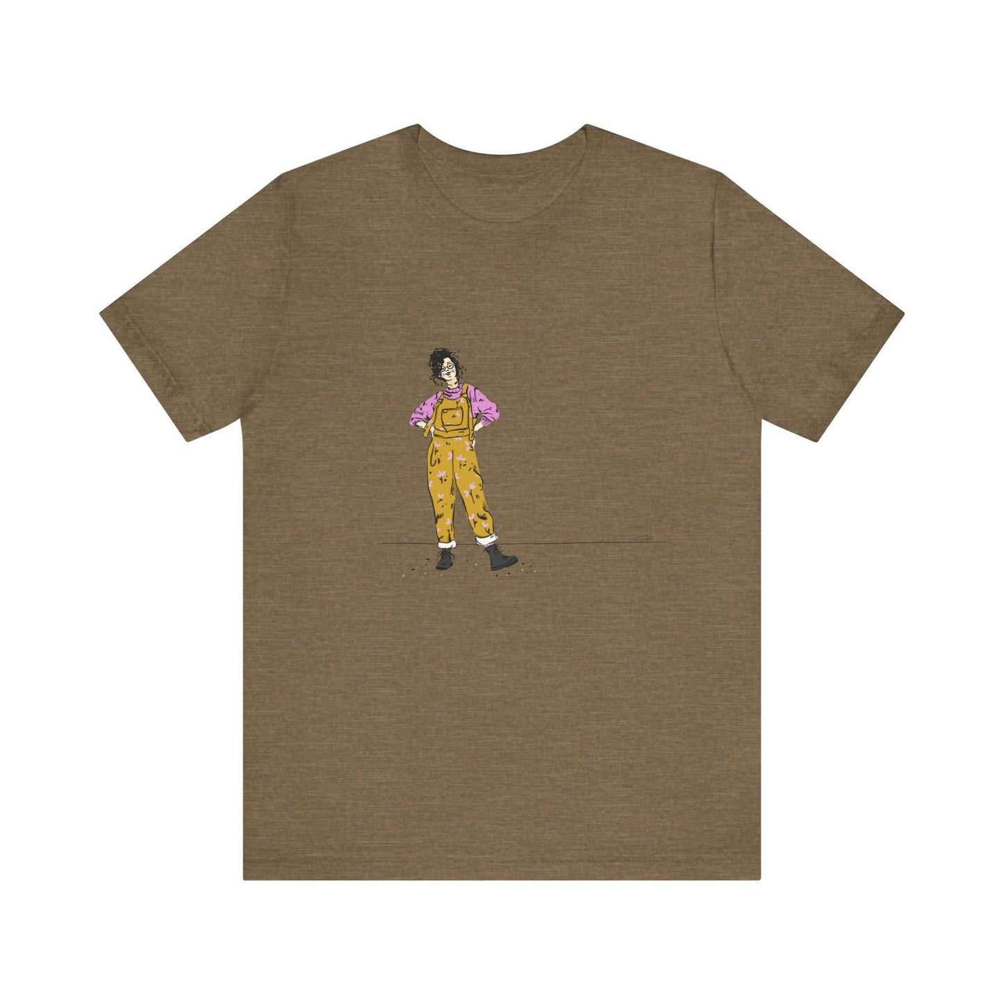 Unisex jersey short sleeve tee, D-5 model with graphic design by Dorsa Amraee.