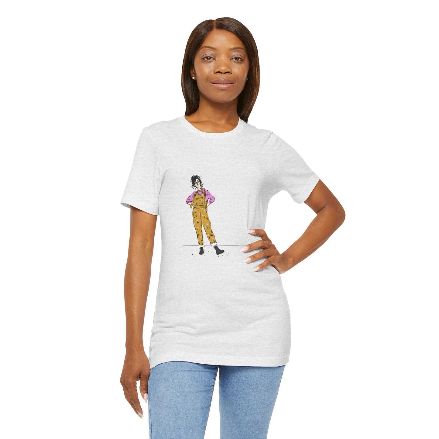 Unisex jersey short sleeve tee Model D-5 featuring a graphic design by Dorsa Amraee.