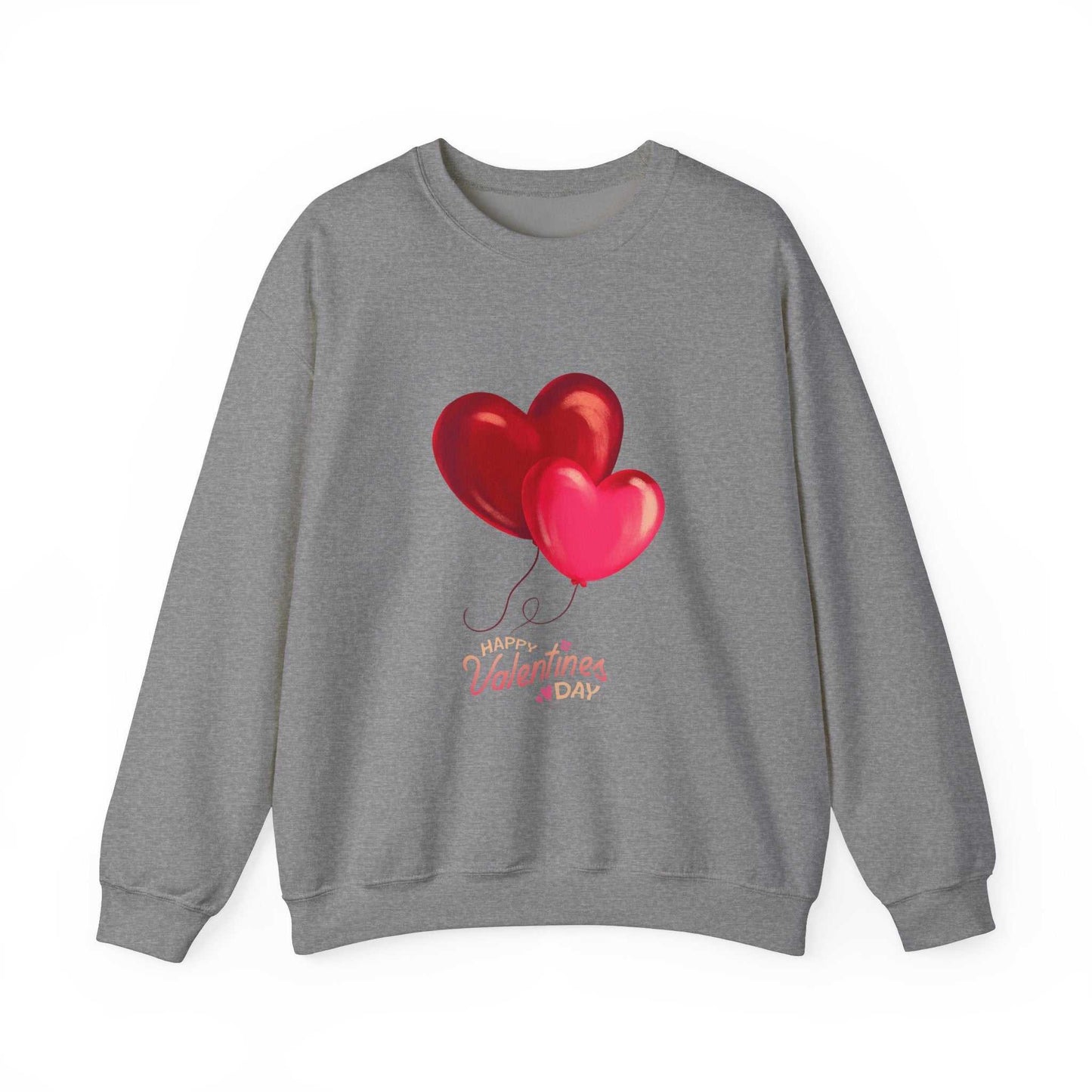 valentines day sweatshirt with heart design, cozy cotton blend, perfect gift for wife or girlfriend