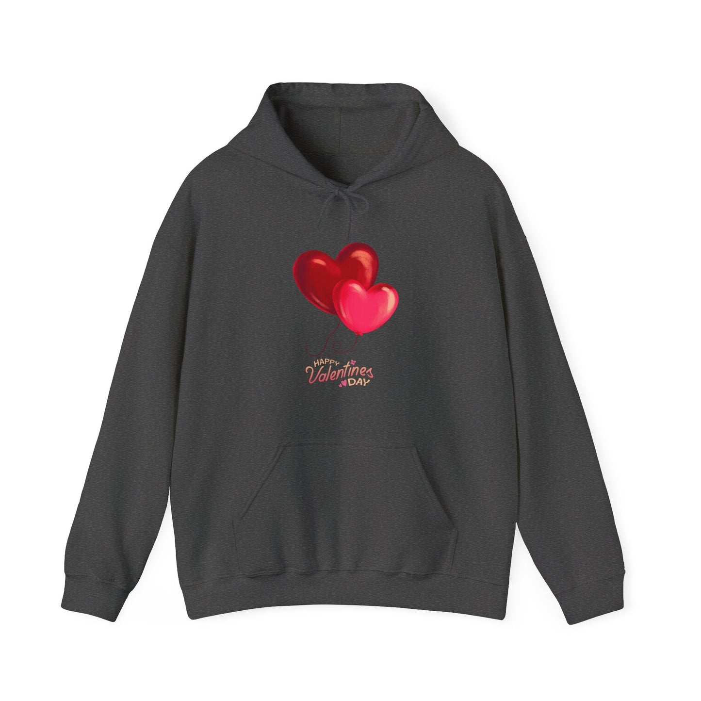Valentine's Day hoodie gift for women with heart design, cozy medium-heavy fabric.