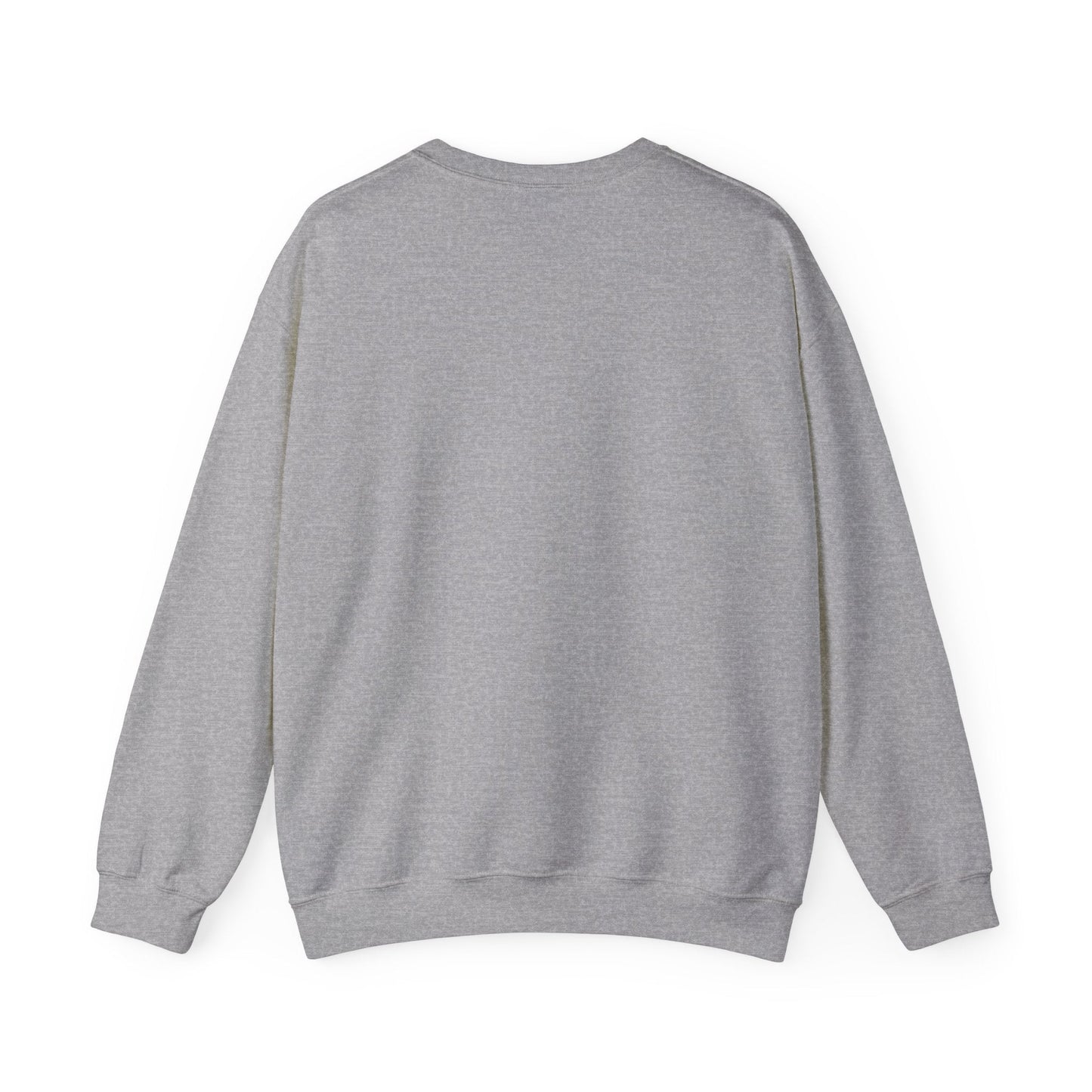 Valentine unisex sweatshirt in gray, back view without design.