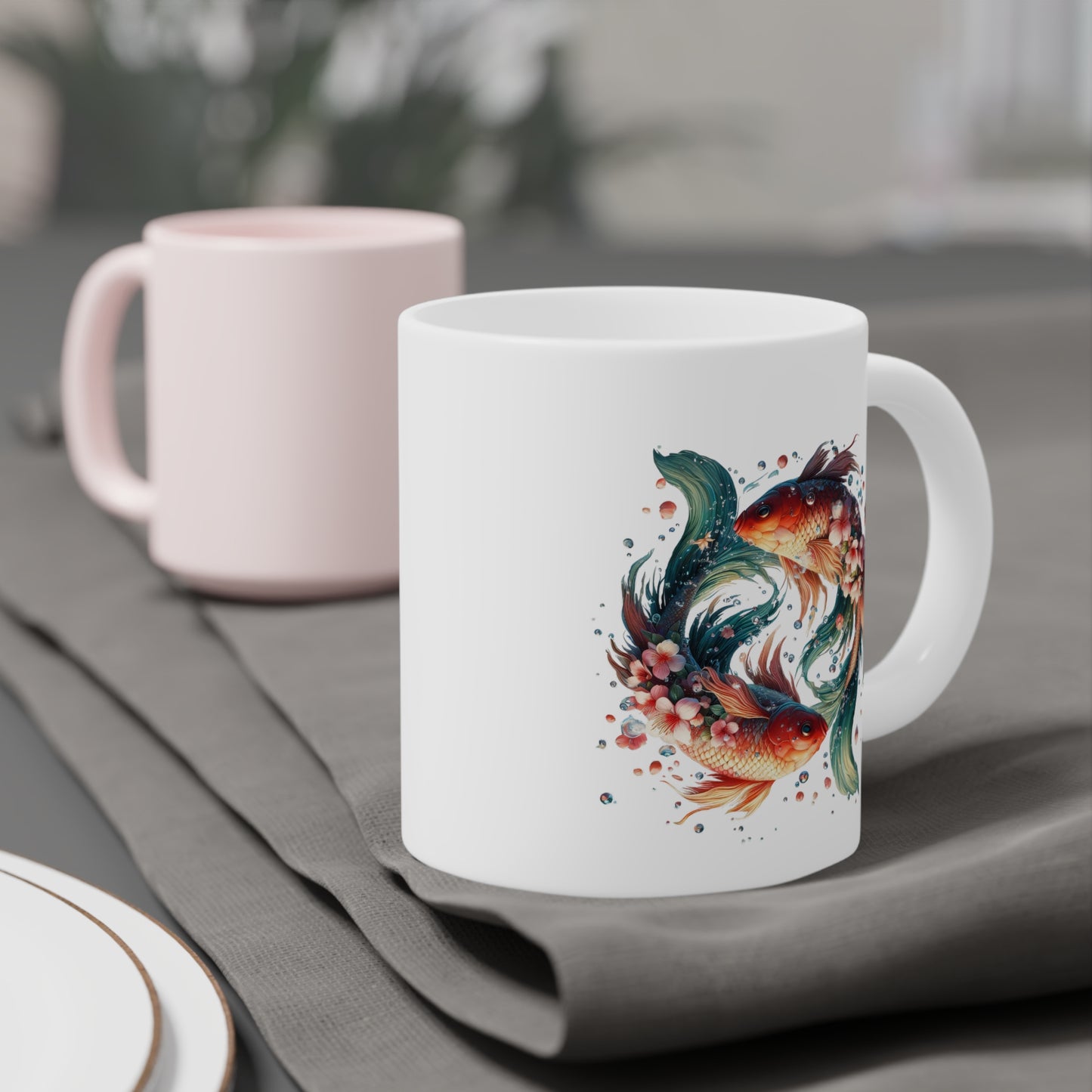 Hello Spring Floral Ceramic Mug - 11oz/15oz/20oz