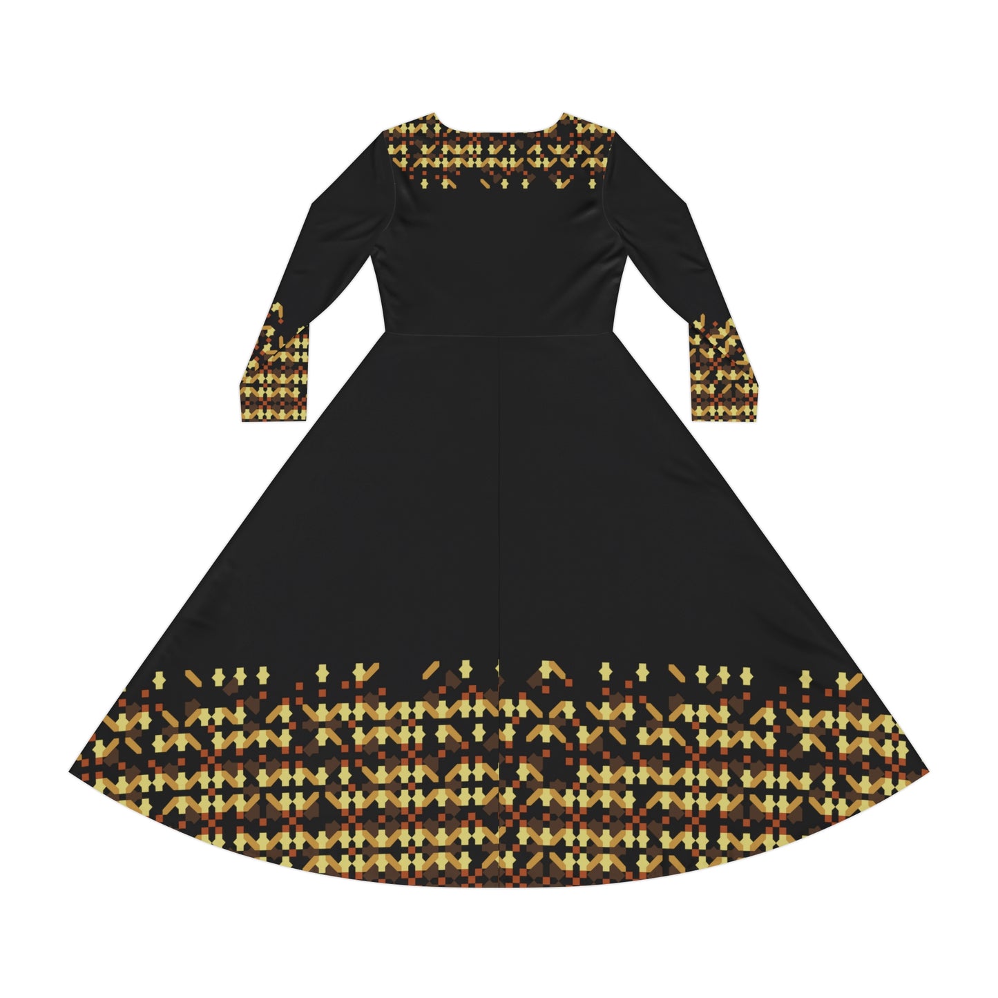 Women's Long Sleeve Dance Dress (AOP), Model B-P-4