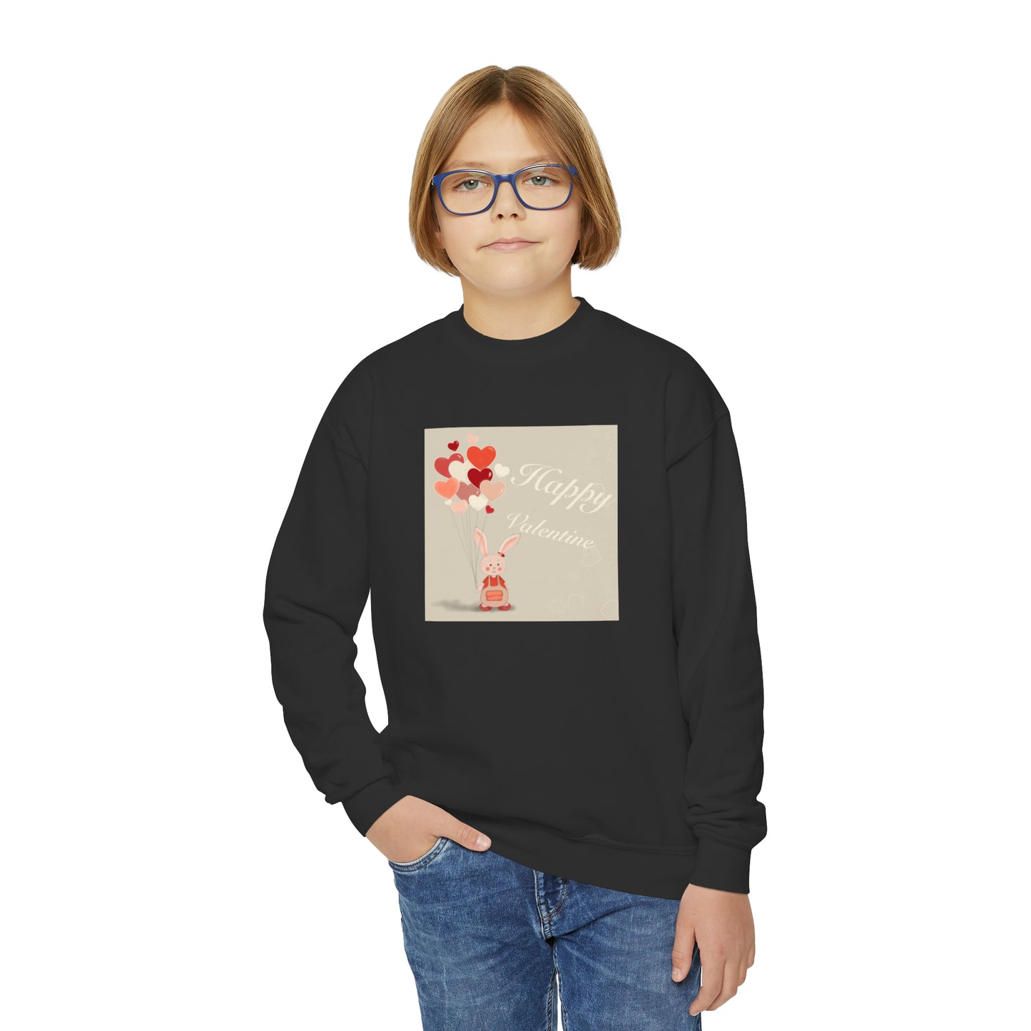 Sweat-shirt à col rond pour jeunes
