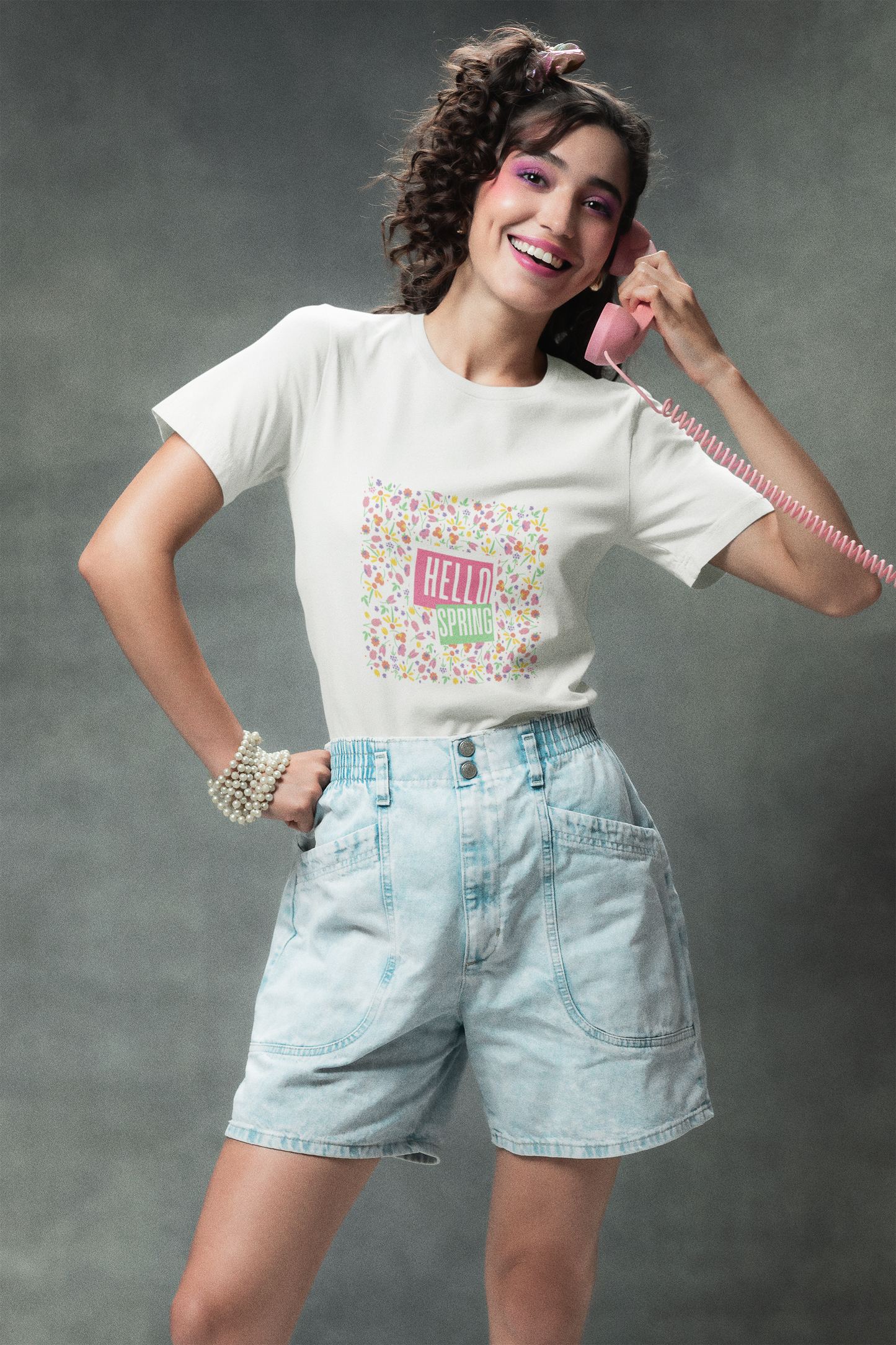 Hello Spring Teenager Tshirt - Unisex Jersey Short Sleeve Tee for Youth, Floral Youth Shirt, Gift for Teens, Spring Apparel, Teen Fashion