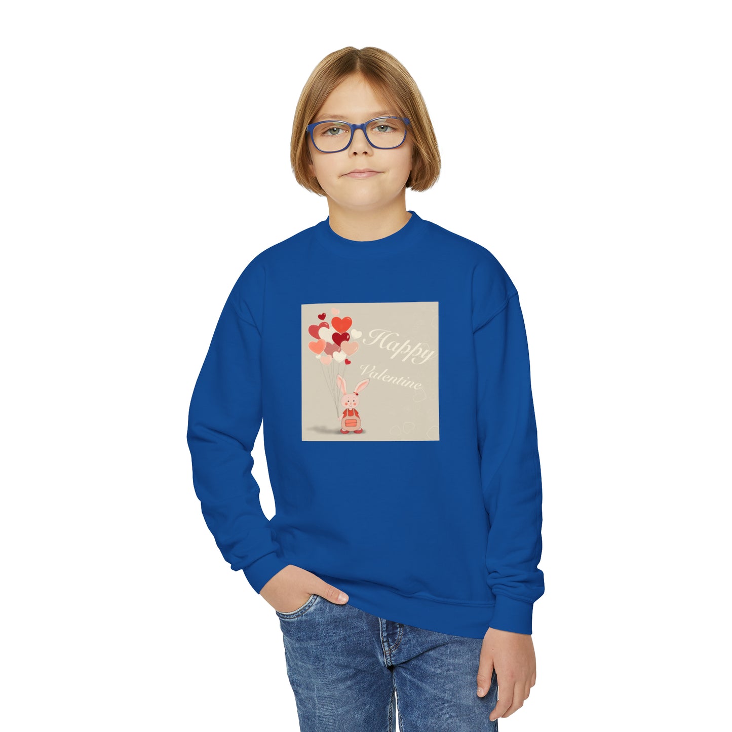 Sweat-shirt à col rond pour jeunes