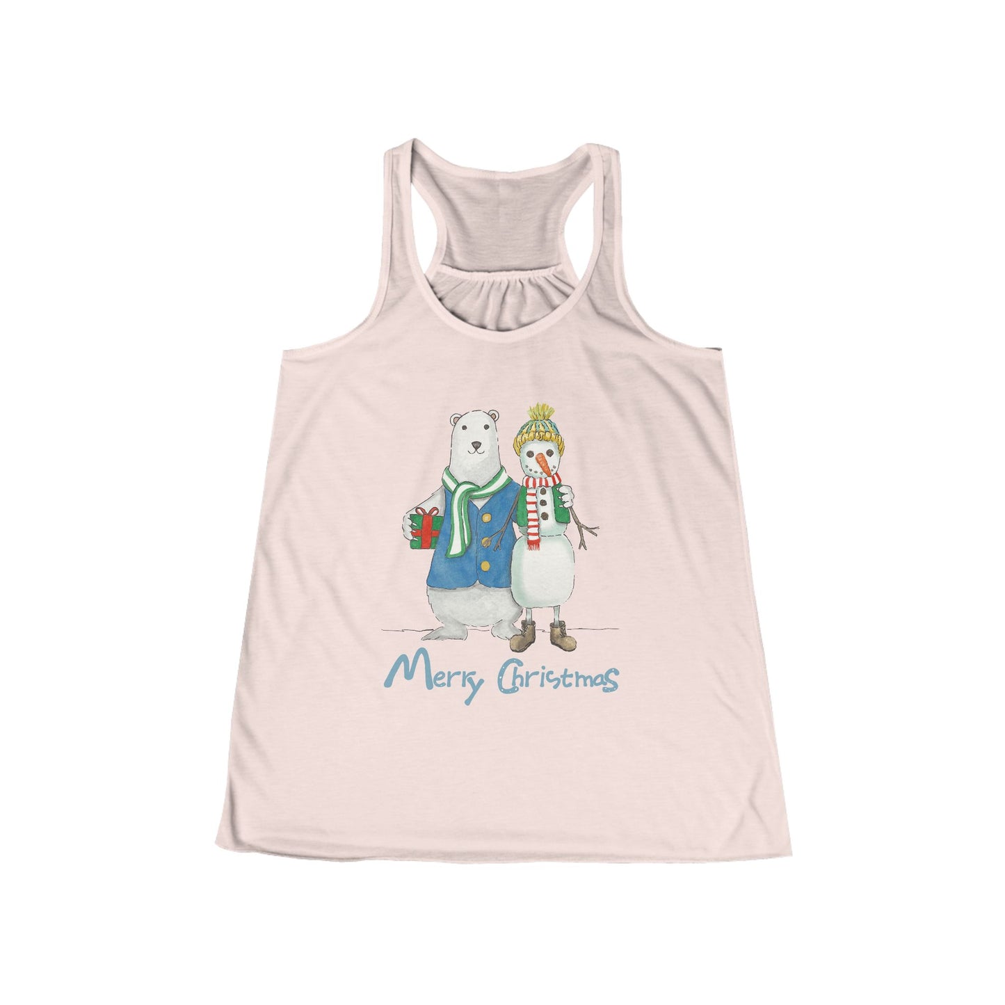 Funny Christmas snowman tank top, cute tank top, women's Christmas top, Merry xmas top, gift for girlfriend, best gift for her Christmas