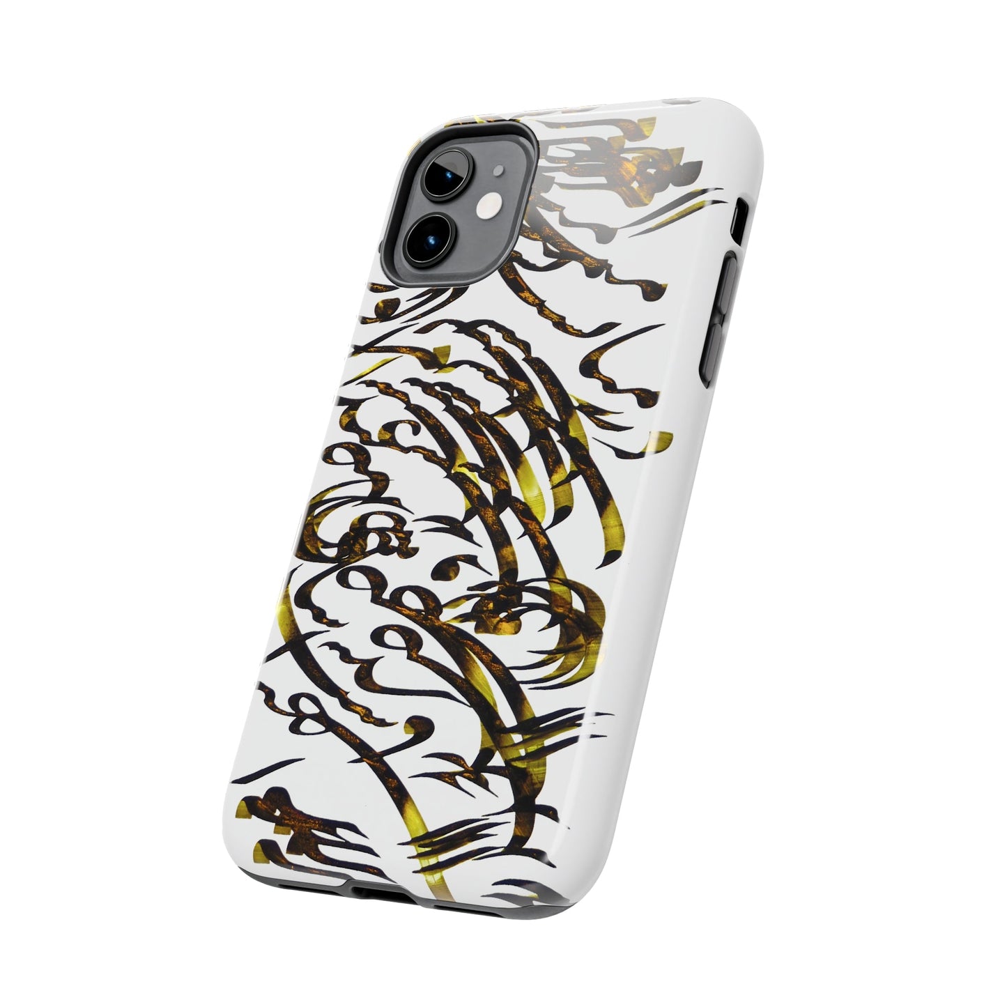 Persian Calligraphy Phone Case model C-T-15 with intricate design featuring traditional motifs, protective and stylish.