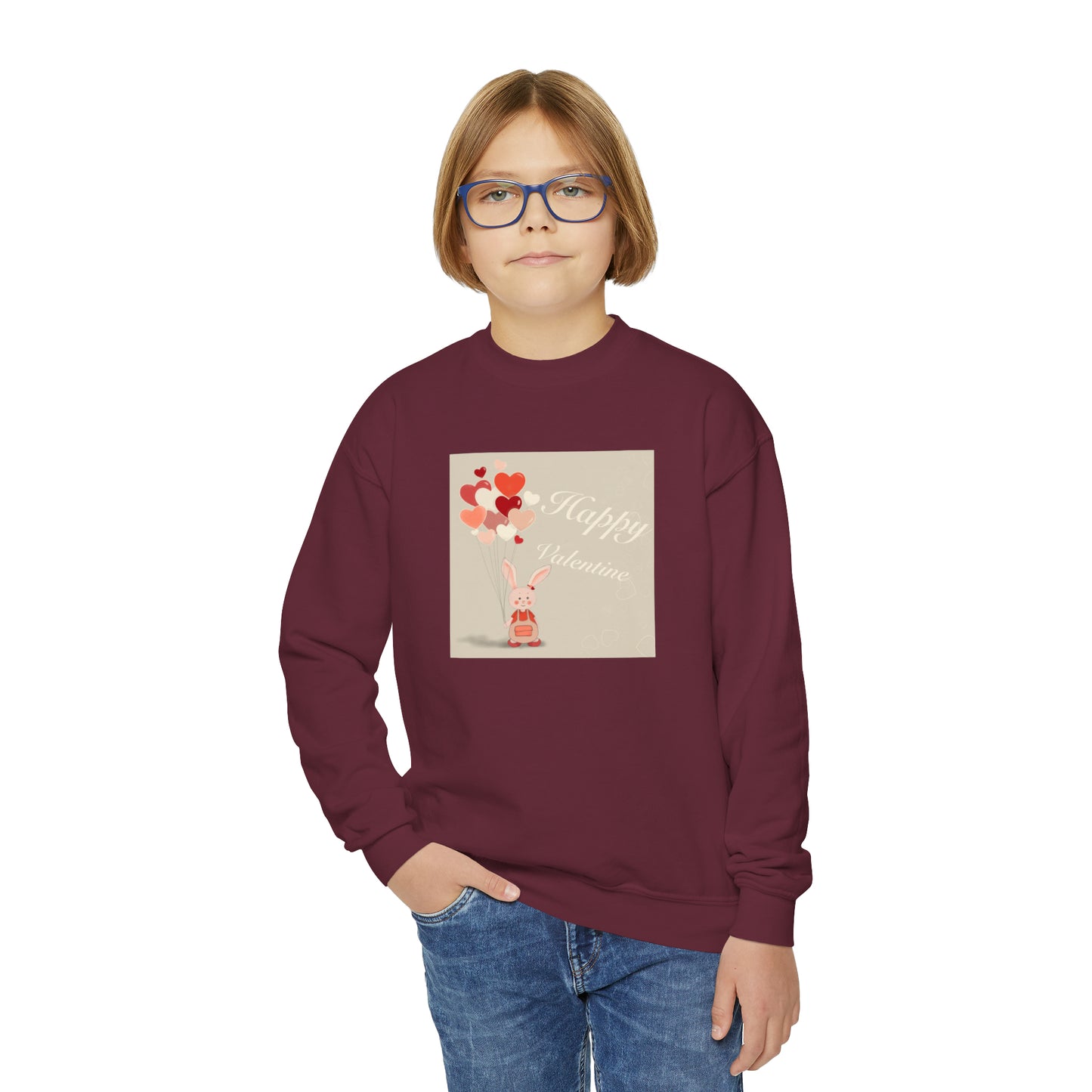 Sweat-shirt à col rond pour jeunes