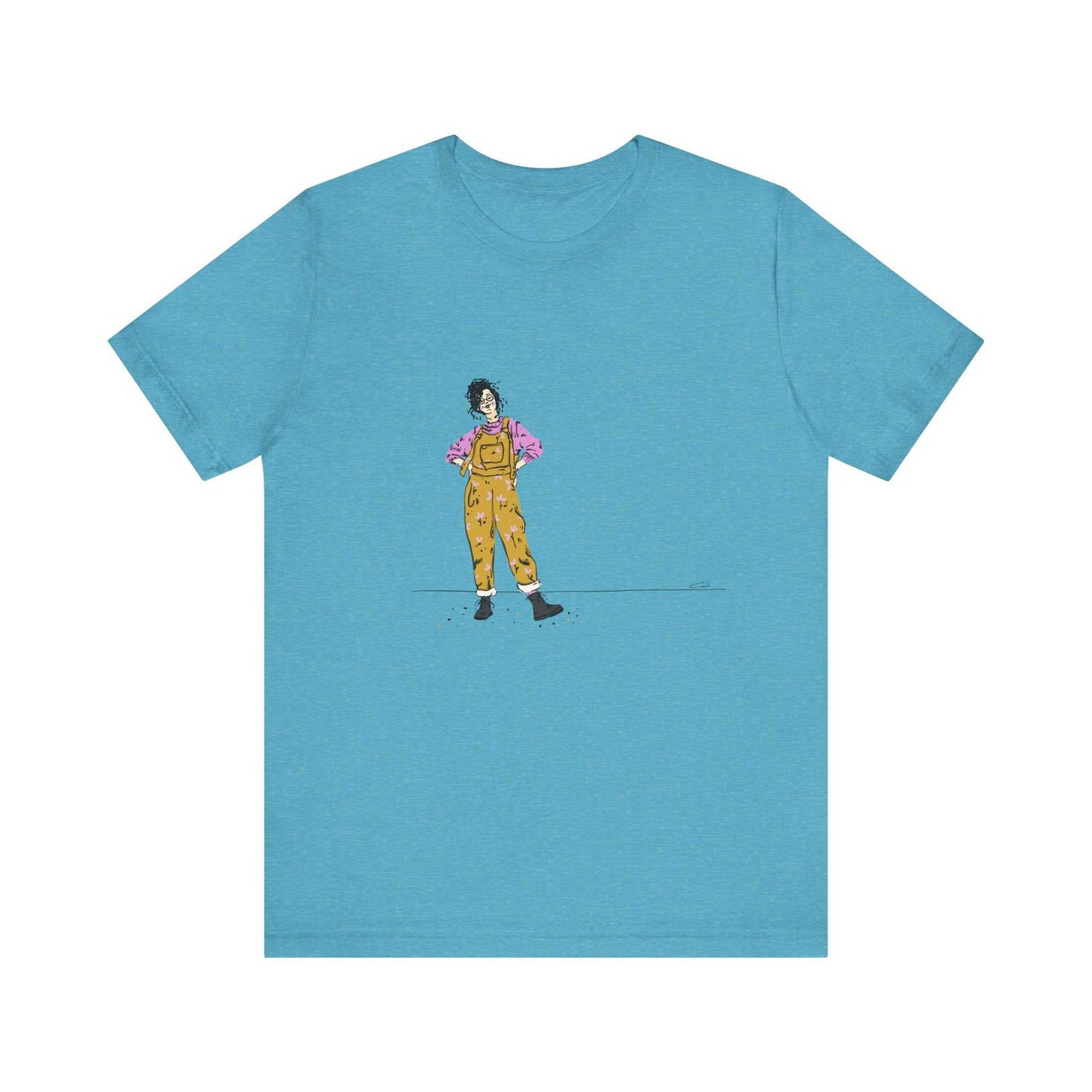 Unisex jersey short sleeve tee with graphic design by Dorsa Amraee.