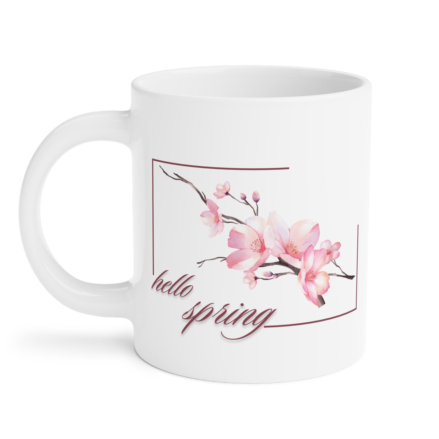 Hello Spring Floral Ceramic Mug - 11oz/15oz/20oz