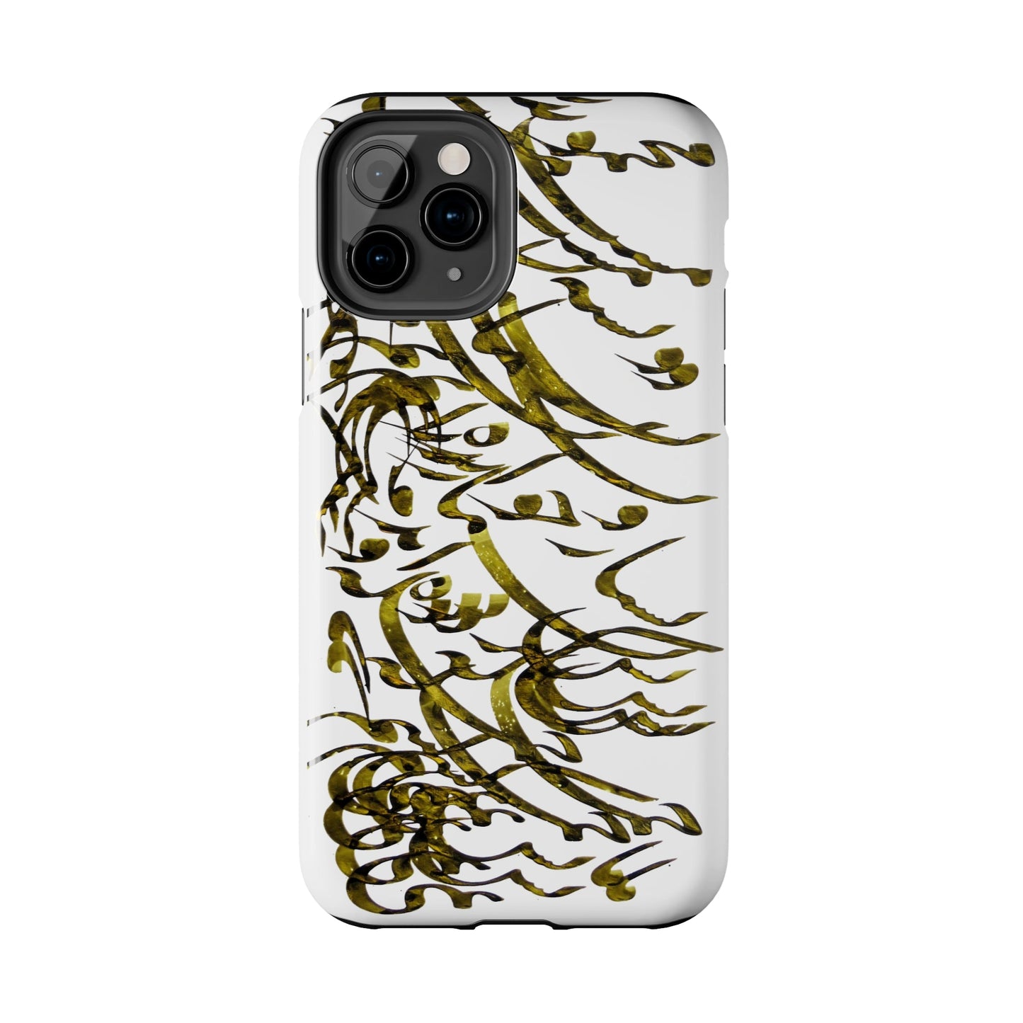 Persian calligraphy phone case model C-T-11 featuring intricate design by artist Suleiman Miri.