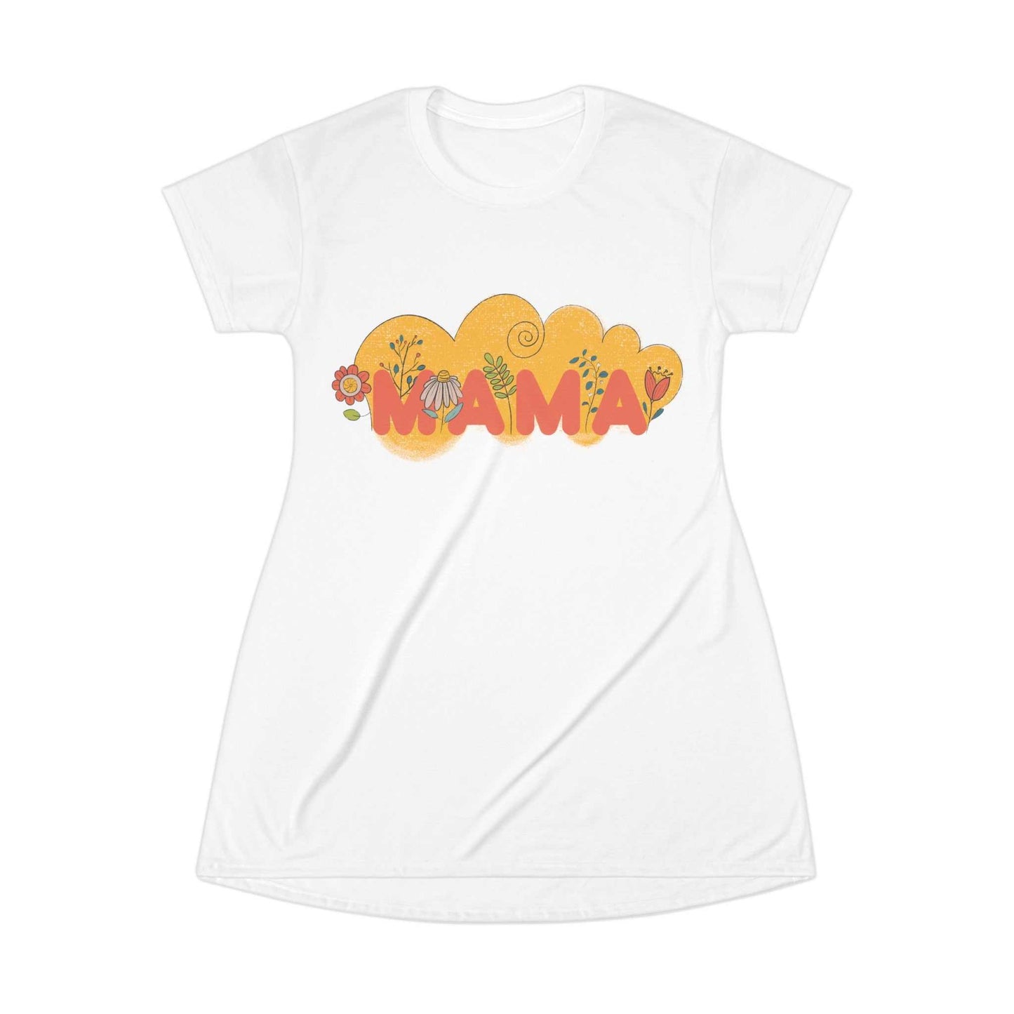 T-Shirt Dress (AOP), Model "Mom8"