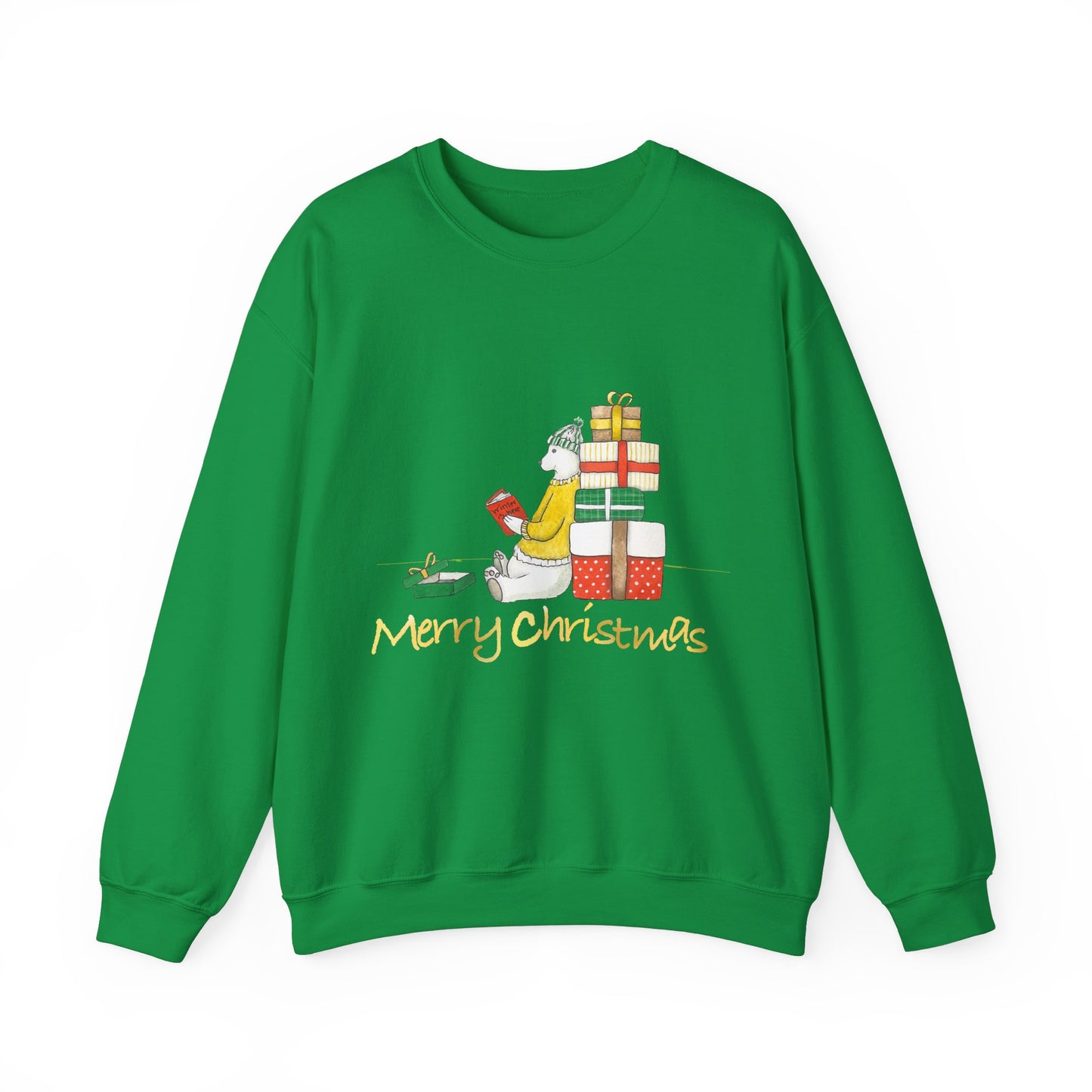 Cute Bear Christmas Sweatshirt, Christmas Lover Gift, Funny Gifts For Her, Perfect Sweater, Men Sweater, Trendy Xmas Gift For Women's.