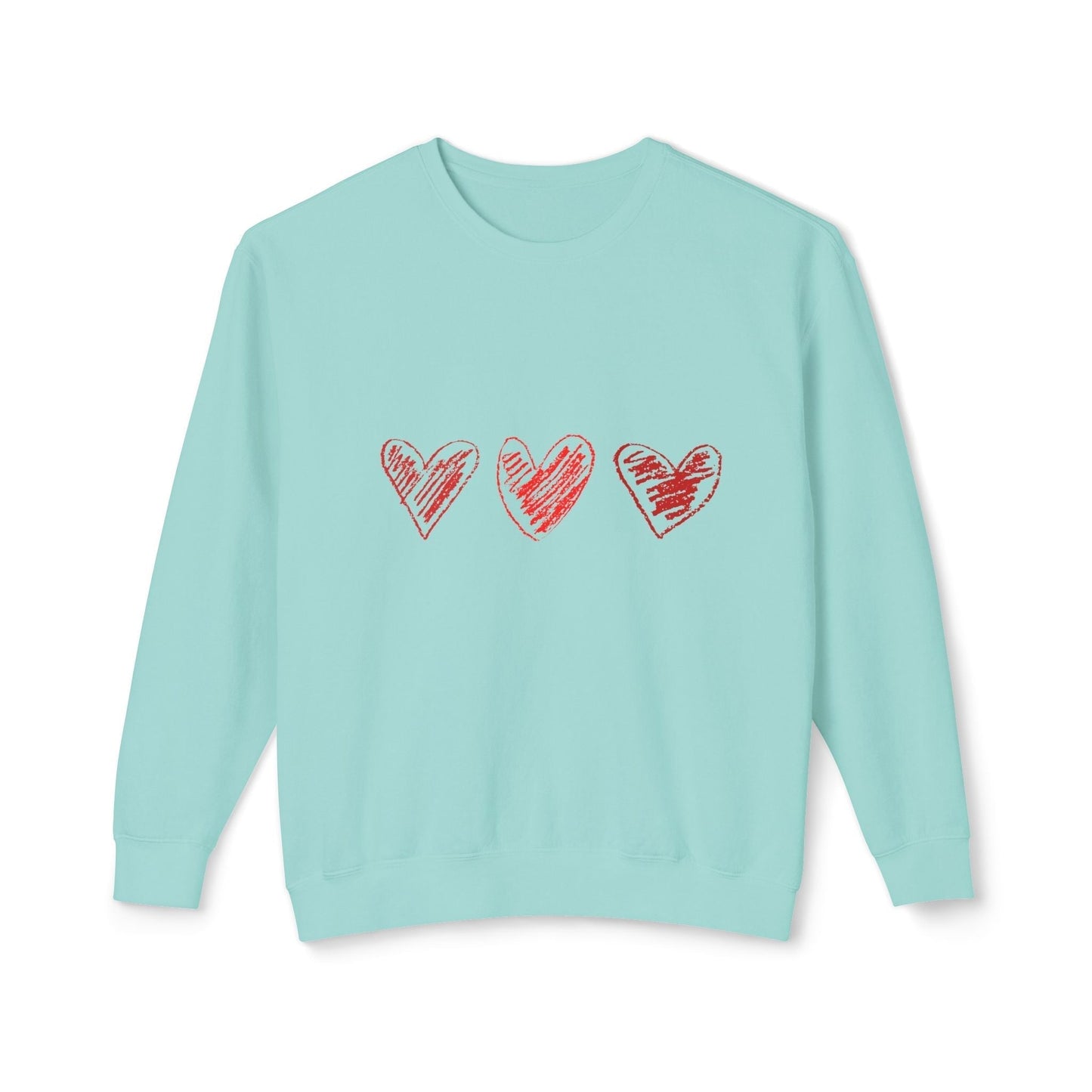 Valentine Day sweatshirt with heart design, perfect gift for girlfriends or wives.