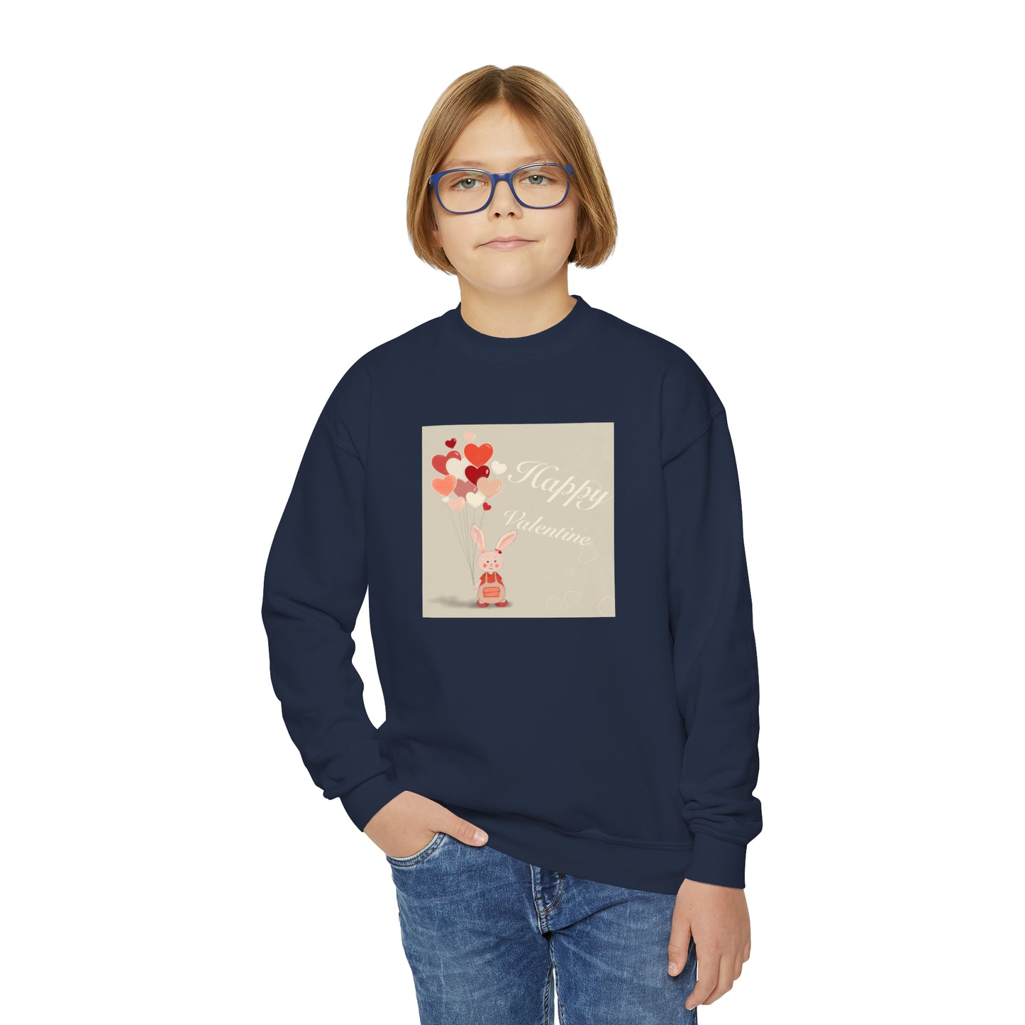 Sweat-shirt à col rond pour jeunes