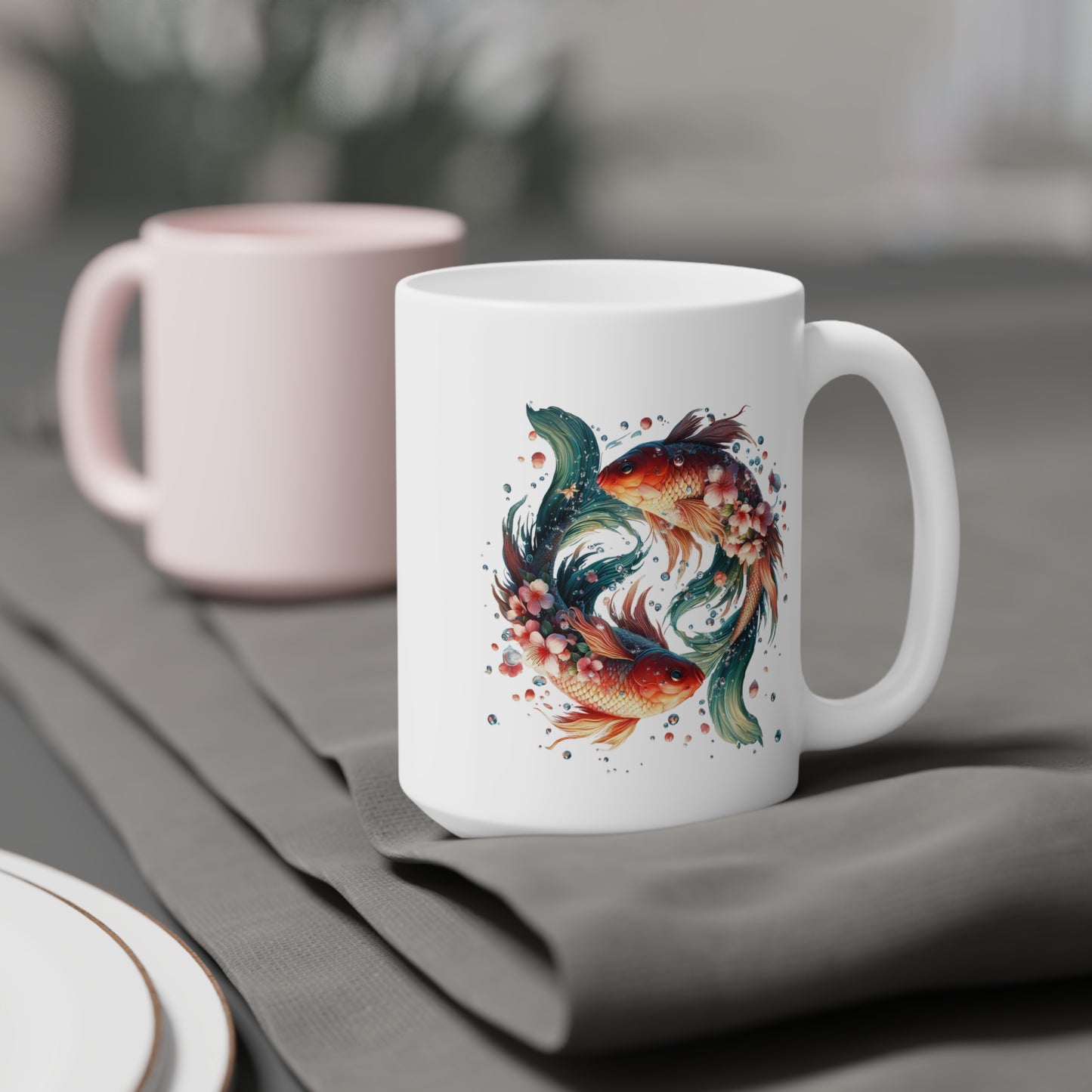 Hello Spring Floral Ceramic Mug - 11oz/15oz/20oz