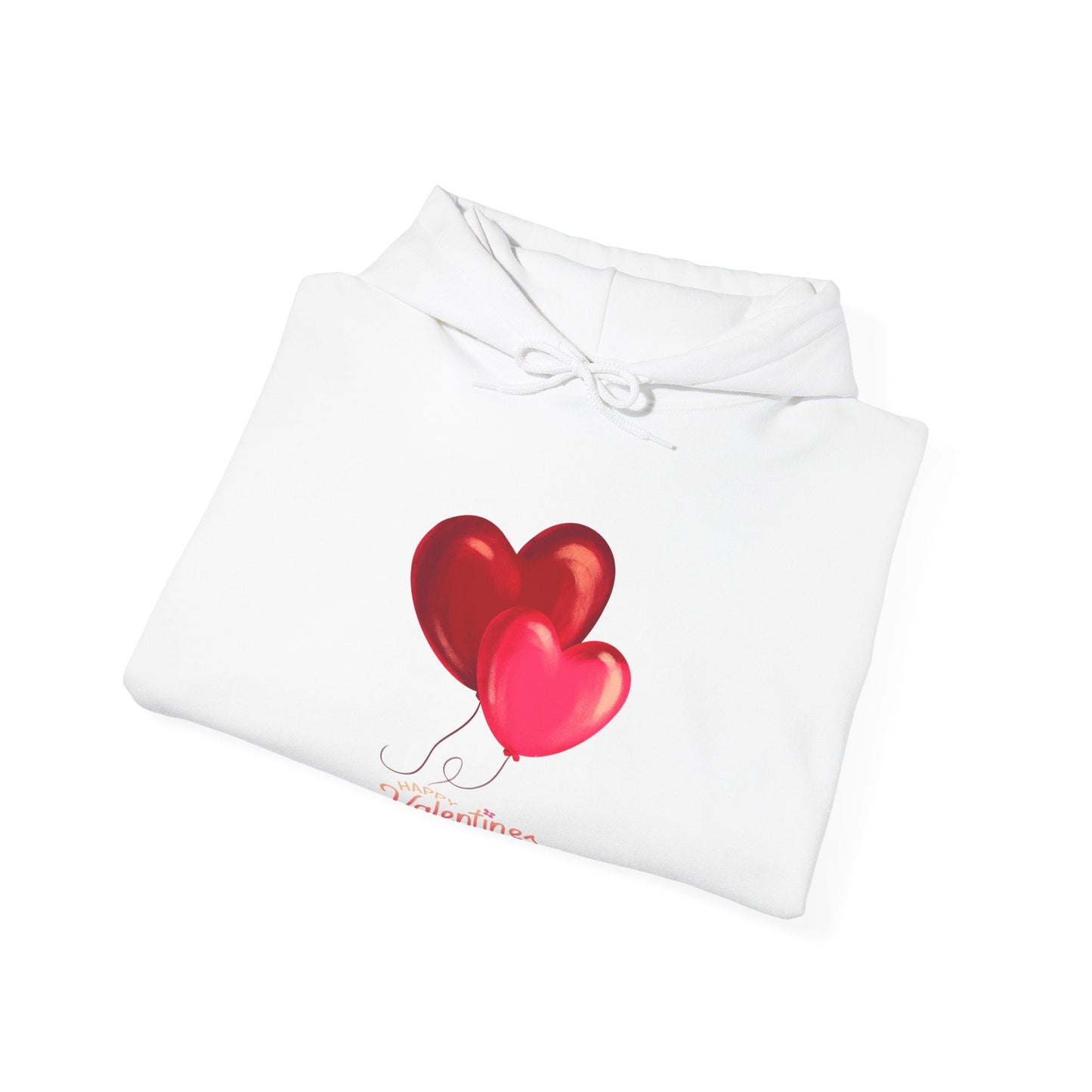 Valentine's Day gift hoodie with heart design, perfect for women.