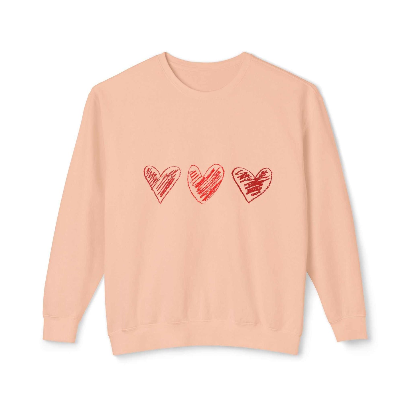 Valentine Day Sweatshirt with heart design, perfect gift for girlfriends and wives.