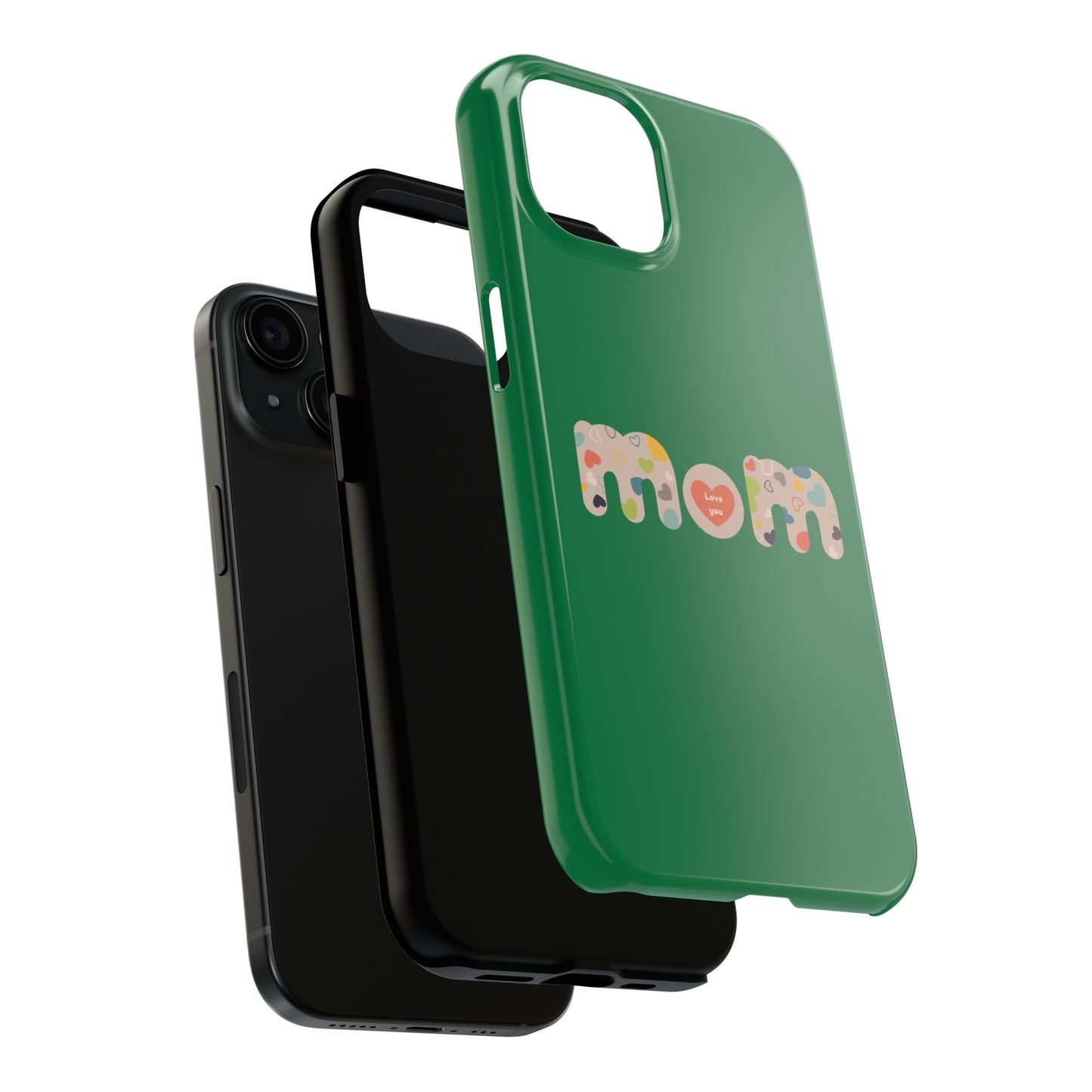 Tough Phone Cases, "Mom6" Green