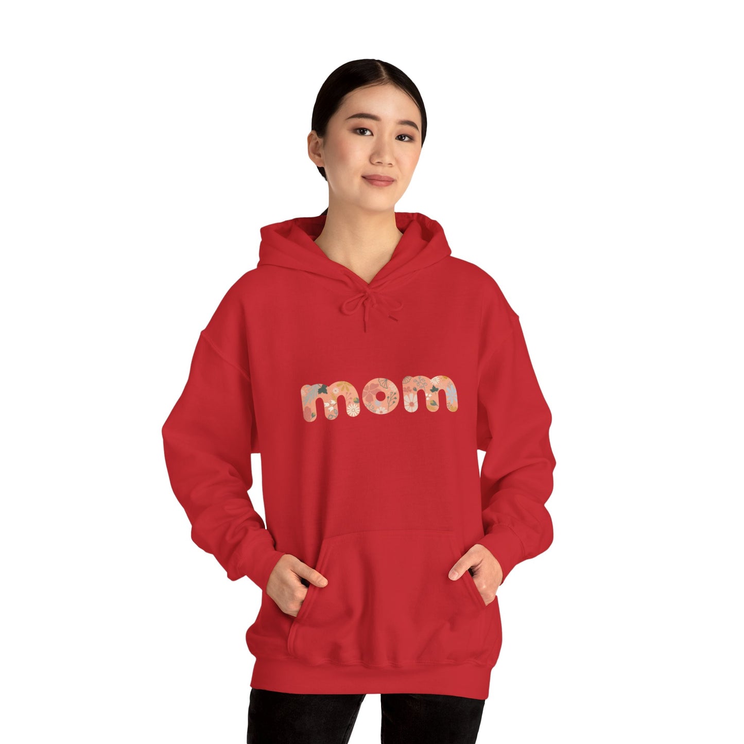 Unisex Heavy Blend™ Hooded Sweatshirt, Model "Mom2"