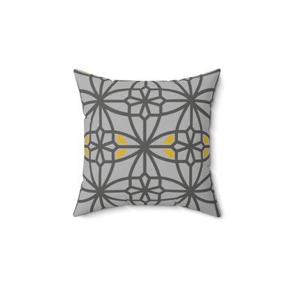 Spun Polyester Square Pillow, MODEL B-P-30 GRAY