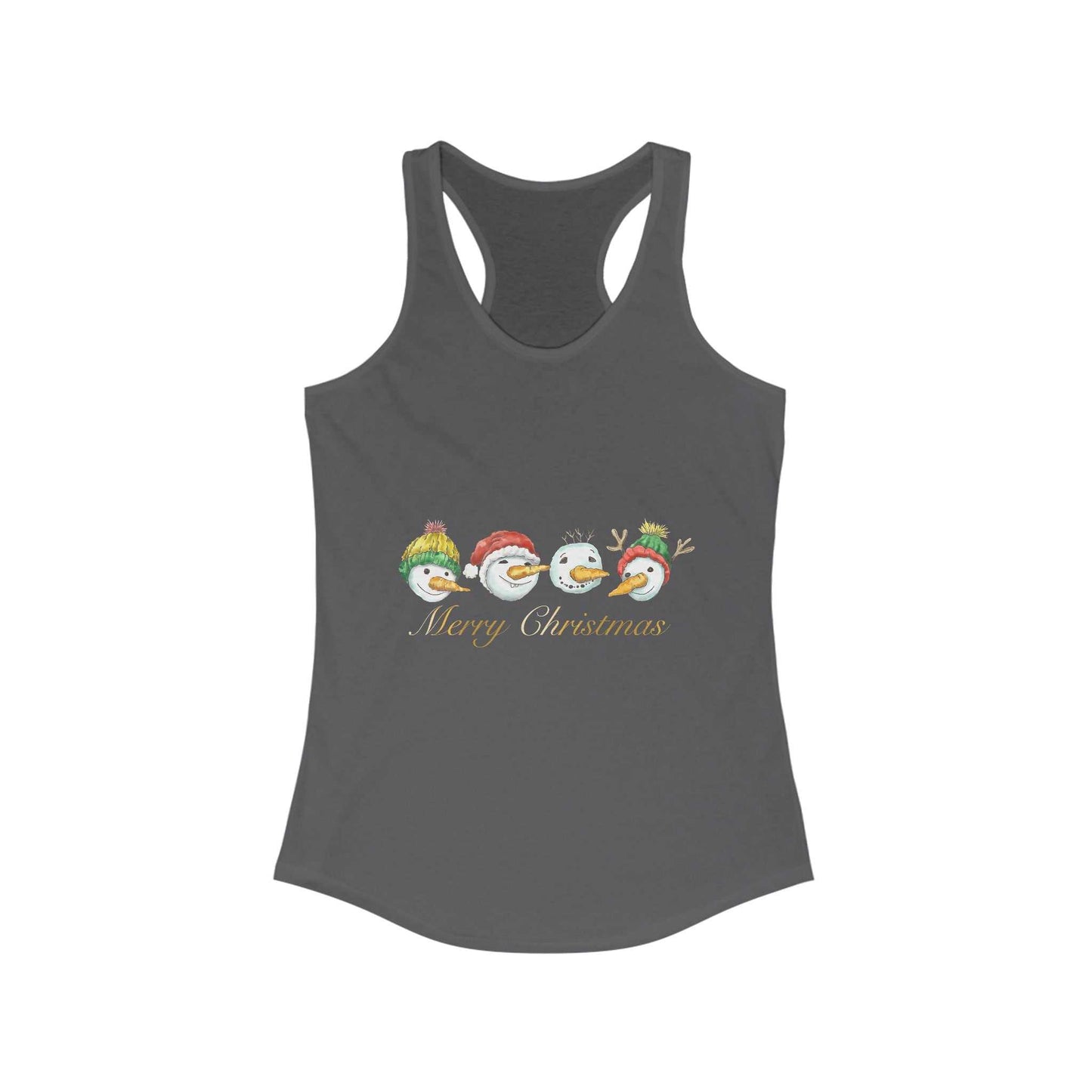 Funny Christmas Snowman Tank Top, Cute Tank Top Gift For Holiday, Women's Christmas Top, Winter Gift For Her, Xmas Top, Gift For Girlfriend