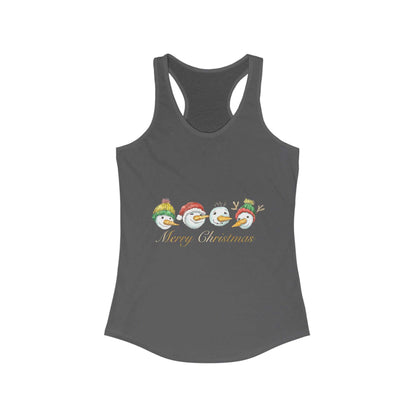 Funny Christmas Snowman Tank Top, Cute Tank Top Gift For Holiday, Women's Christmas Top, Winter Gift For Her, Xmas Top, Gift For Girlfriend