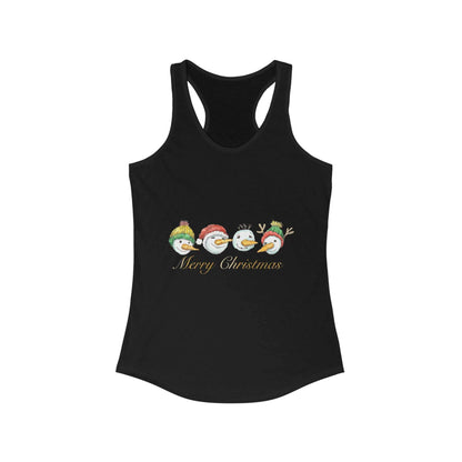 Funny Christmas Snowman Tank Top, Cute Tank Top Gift For Holiday, Women's Christmas Top, Winter Gift For Her, Xmas Top, Gift For Girlfriend