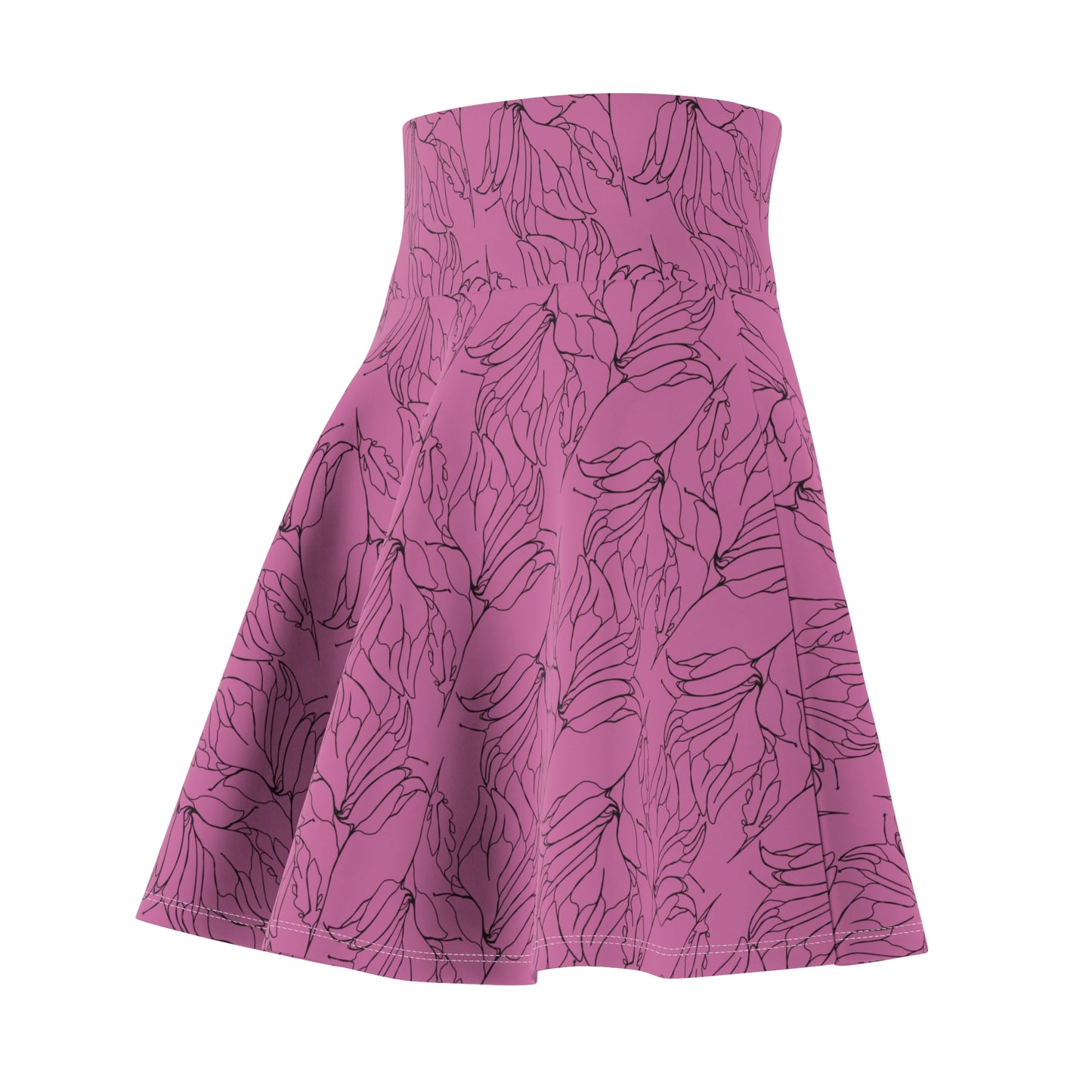 Women's Skater Skirt, MODEL B-P-9 PINK