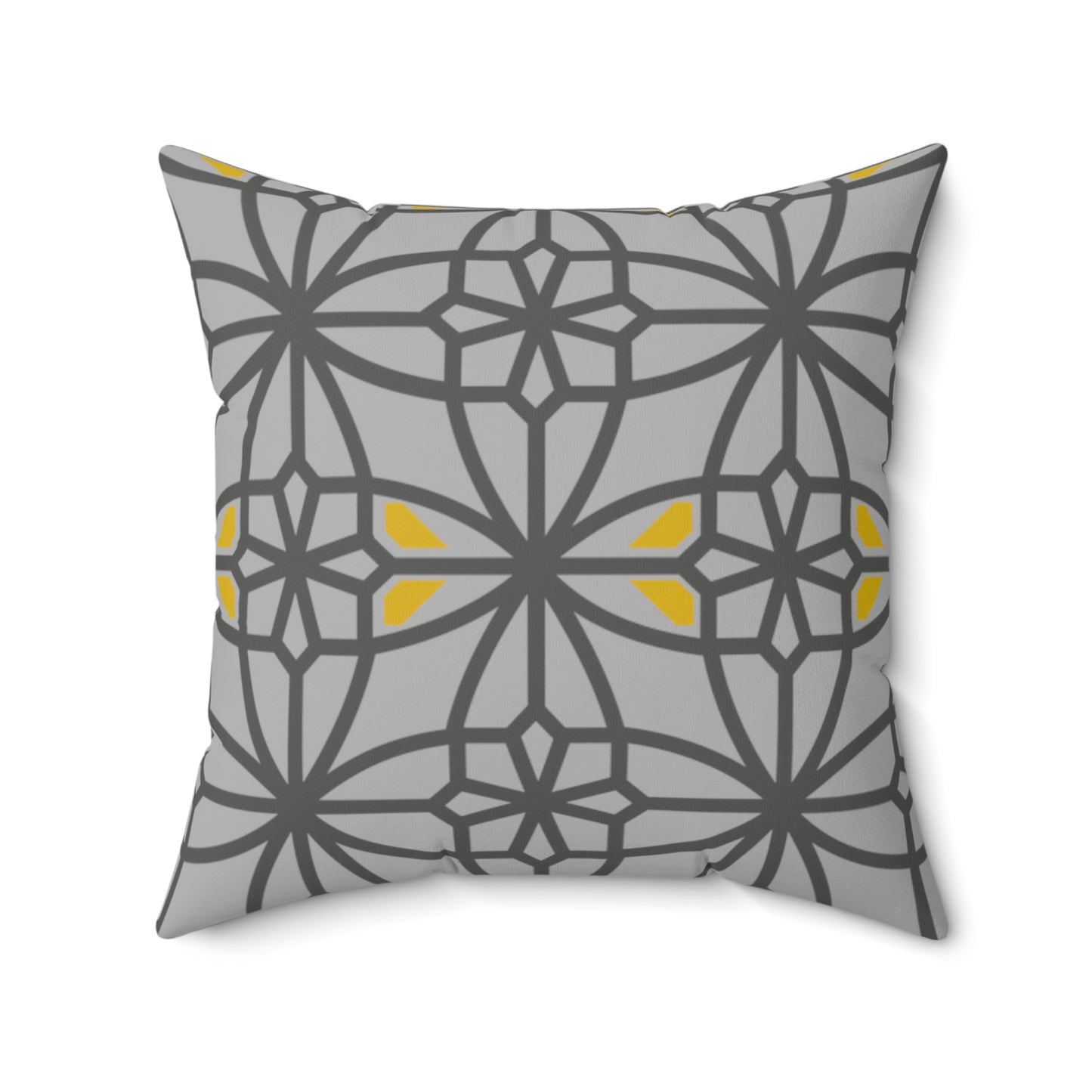 Spun Polyester Square Pillow, MODEL B-P-30 GRAY