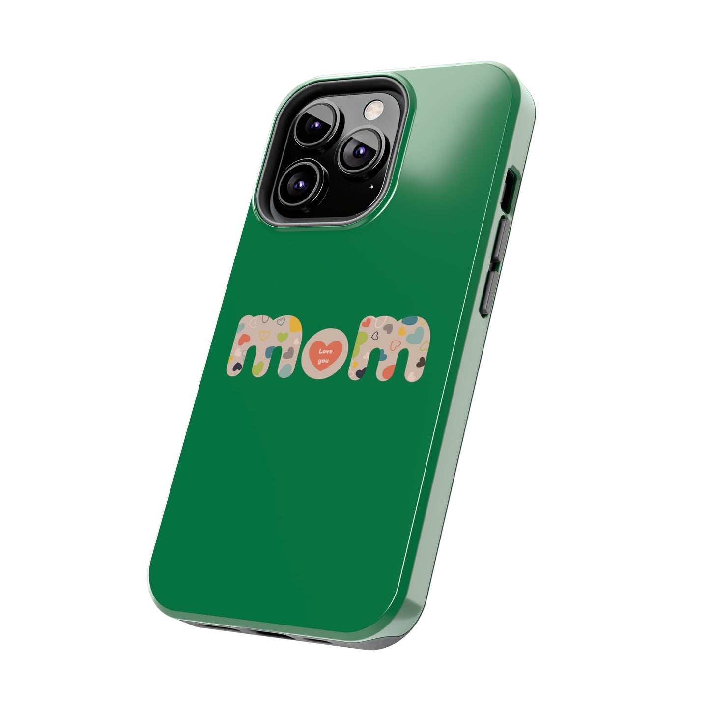 Tough Phone Cases, "Mom6" Green