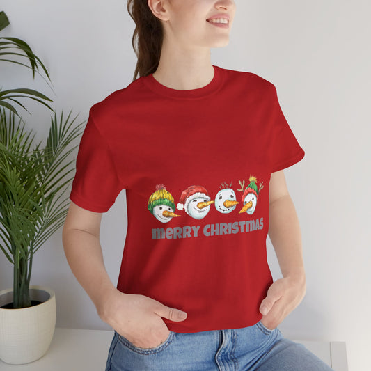 Cute Merry Christmas Shirt, Funny T-shirt Gift For Her, Xmas Tee For Men, Holiday Gifts, Christmas Snowman Shirt, Womens Christmas Shirts