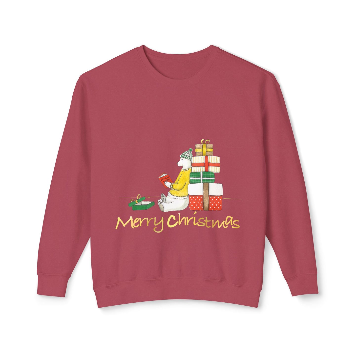 Cute Bear Christmas Sweatshirt, Christmas Lover, Funny Gifts For Her, Holiday Sweater Gift For Women's, Trendy Xmas Sweate,Winter sweater