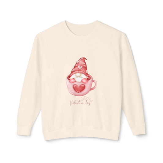 Valentine Gifted For Girlfriend, Cute Gnomes Sweatshirt Lovely Gift For Women's Valentine, Trendy Sweater Gnomes Valentines Day