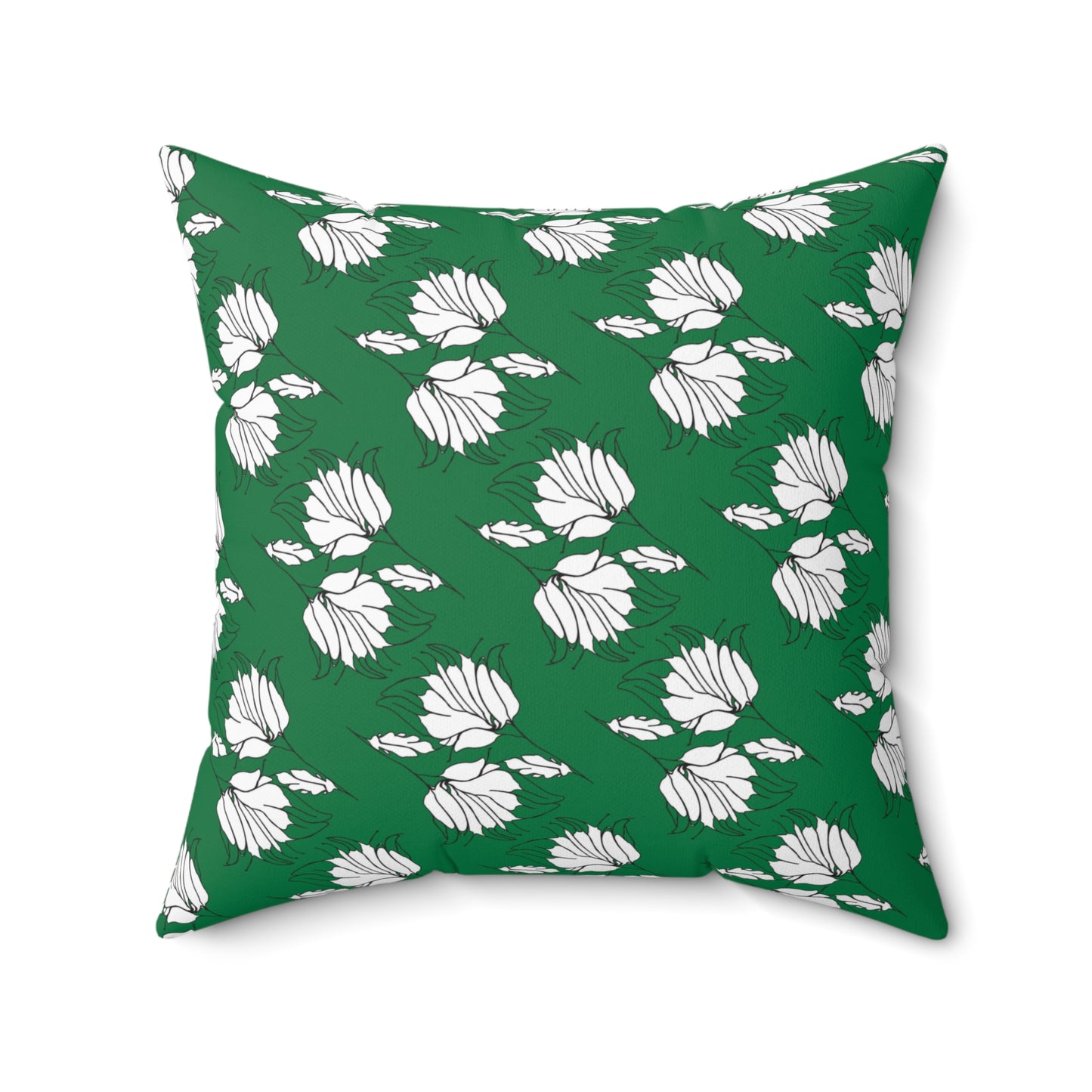 Spun Polyester Square Pillow, MODEL B-P-34 green