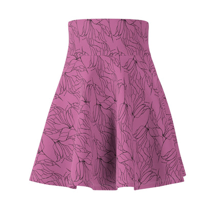 Women's Skater Skirt, MODEL B-P-9 PINK