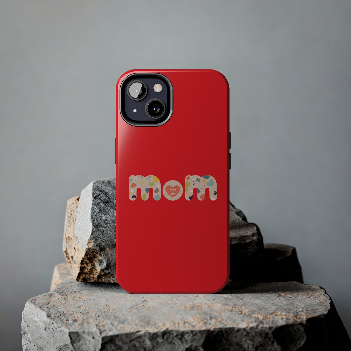 Tough Phone Cases, "Mom6" Red