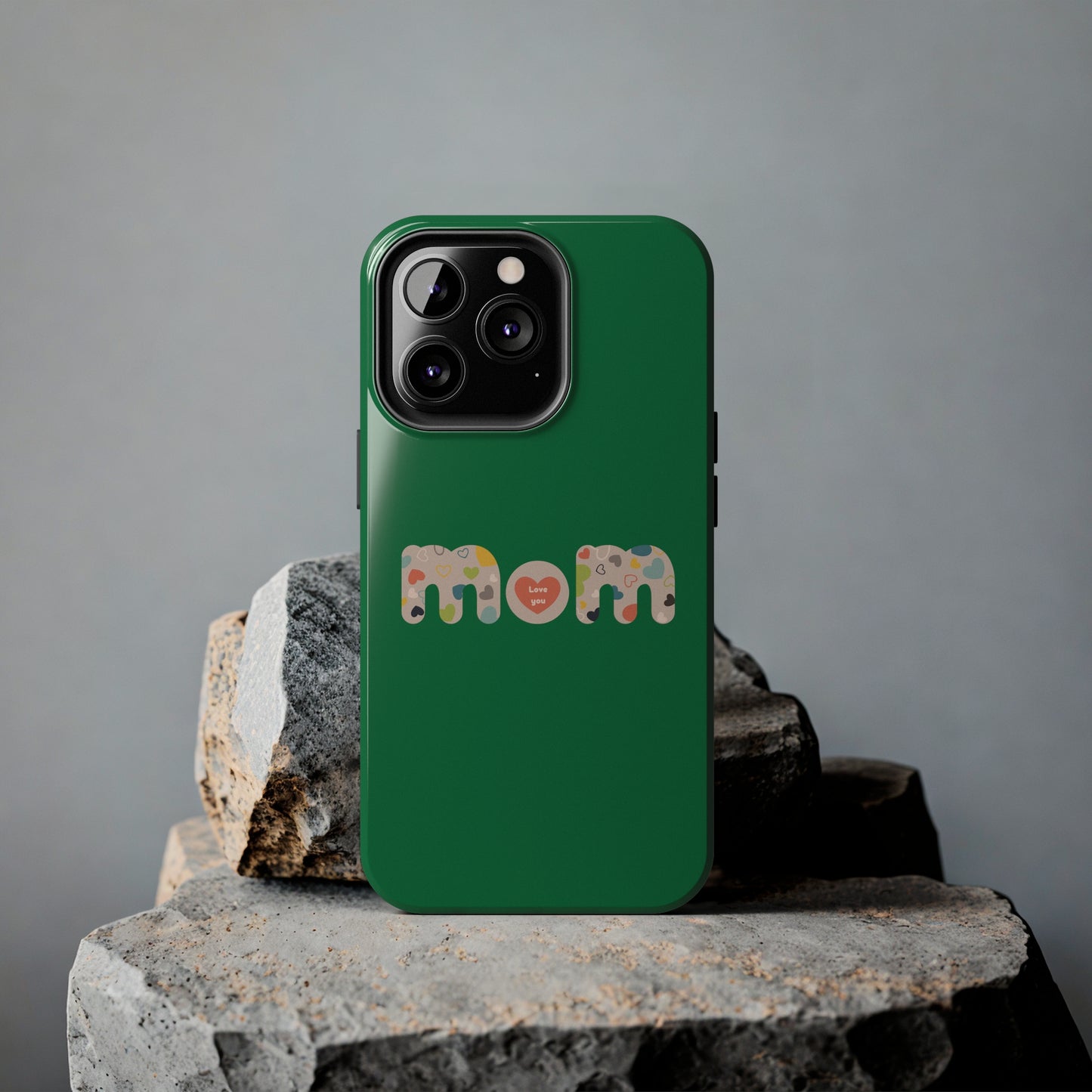 Tough Phone Cases, "Mom6" Green