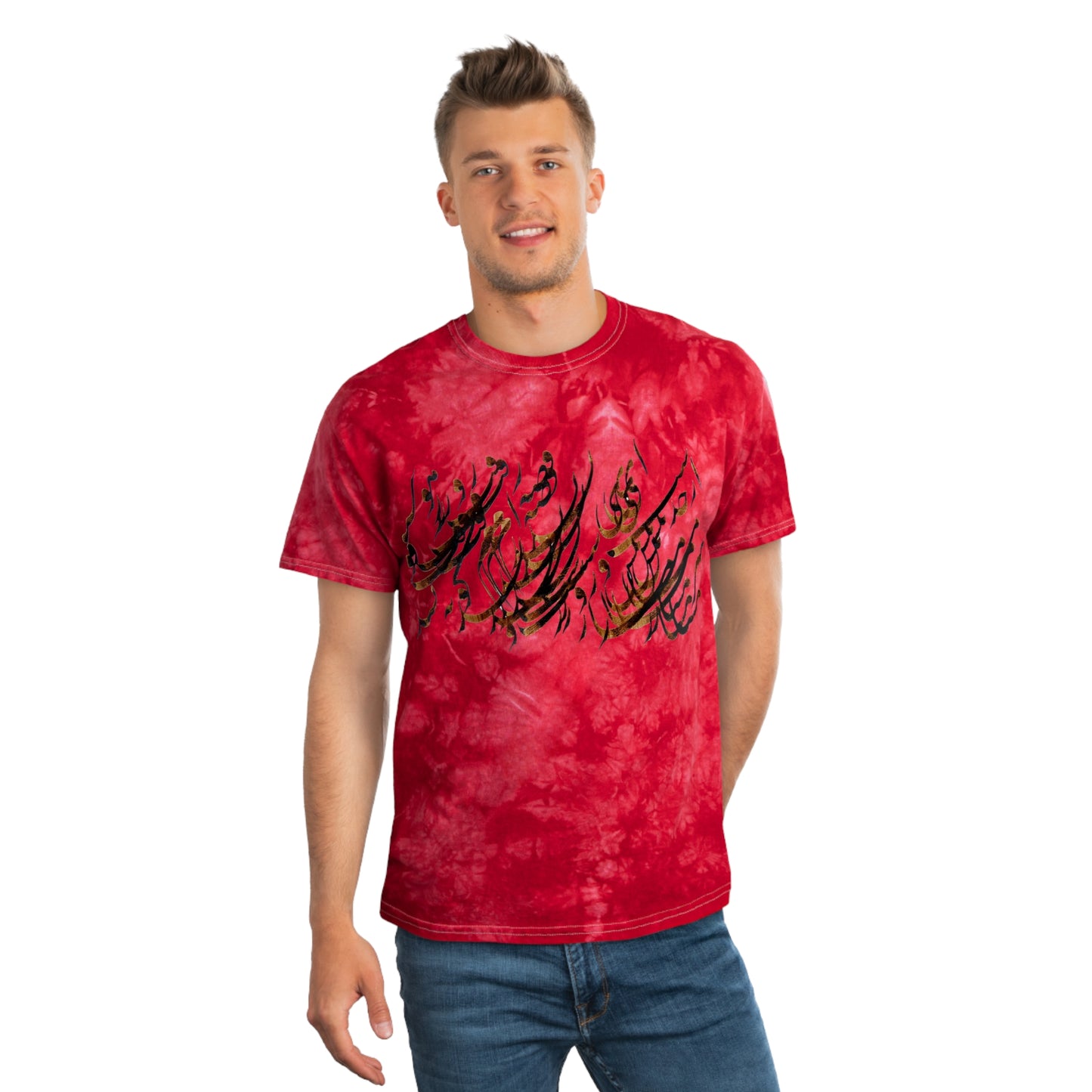 Tie-Dye Tee, Crystal, Model T-S-8