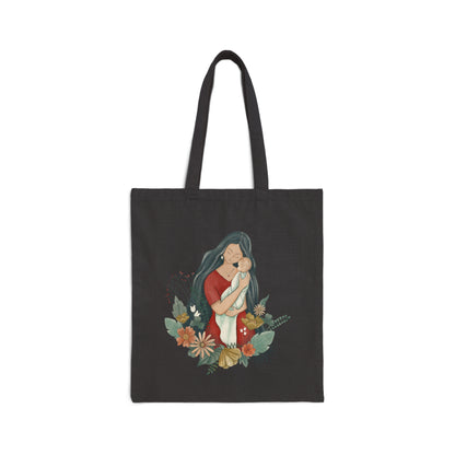 Cotton Canvas Tote Bag, Model "Mom"