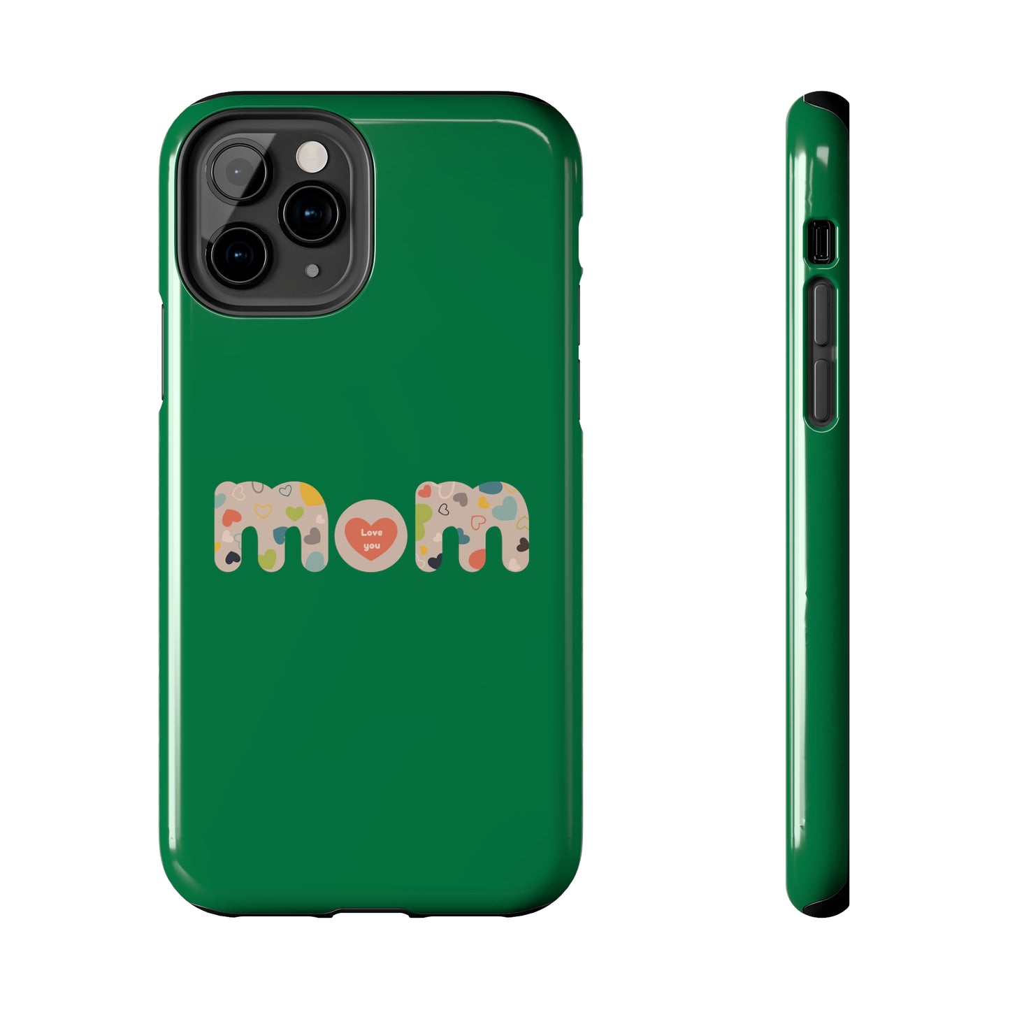 Tough Phone Cases, "Mom6" Green