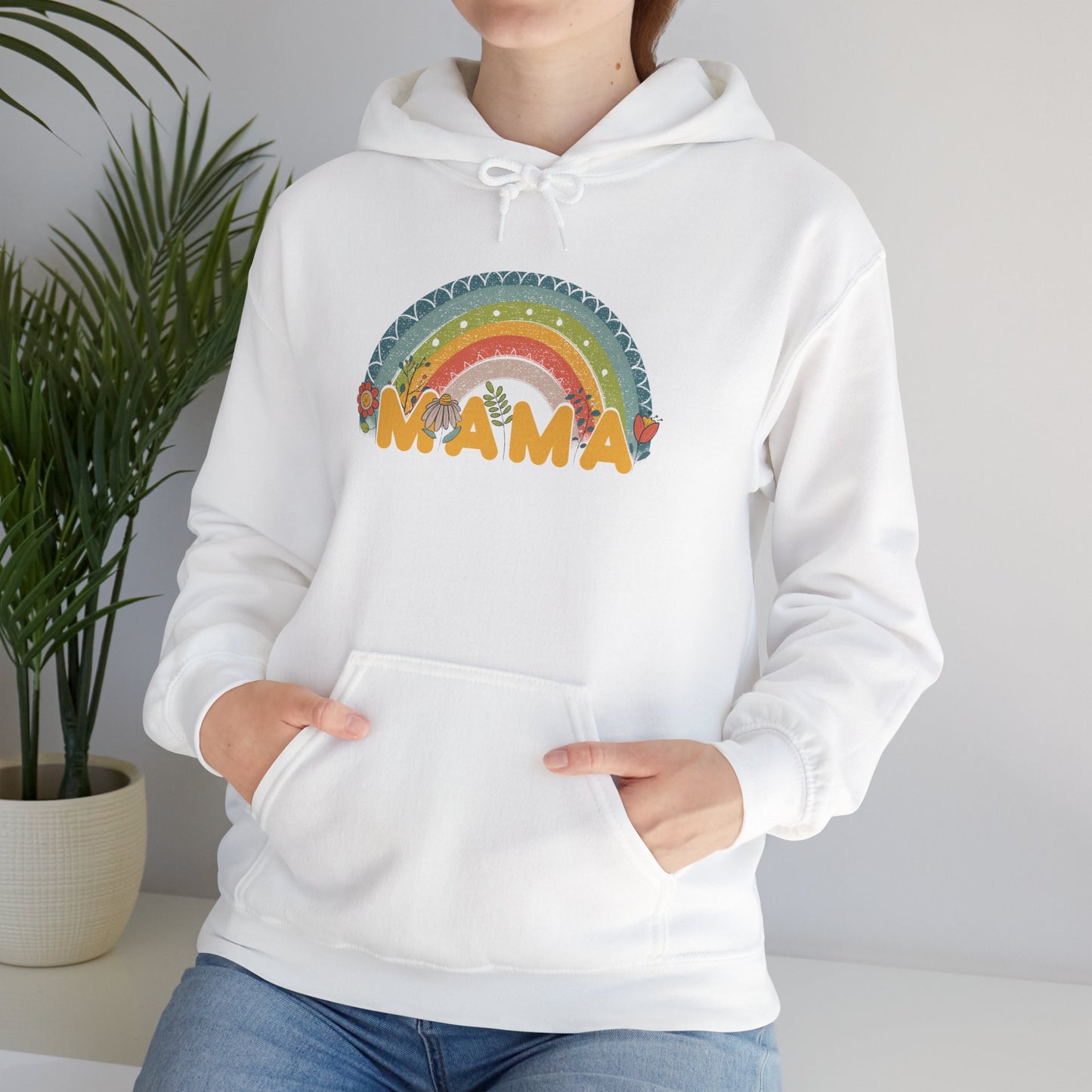 Unisex Heavy Blend™ Hooded Sweatshirt, Model "Mom7"